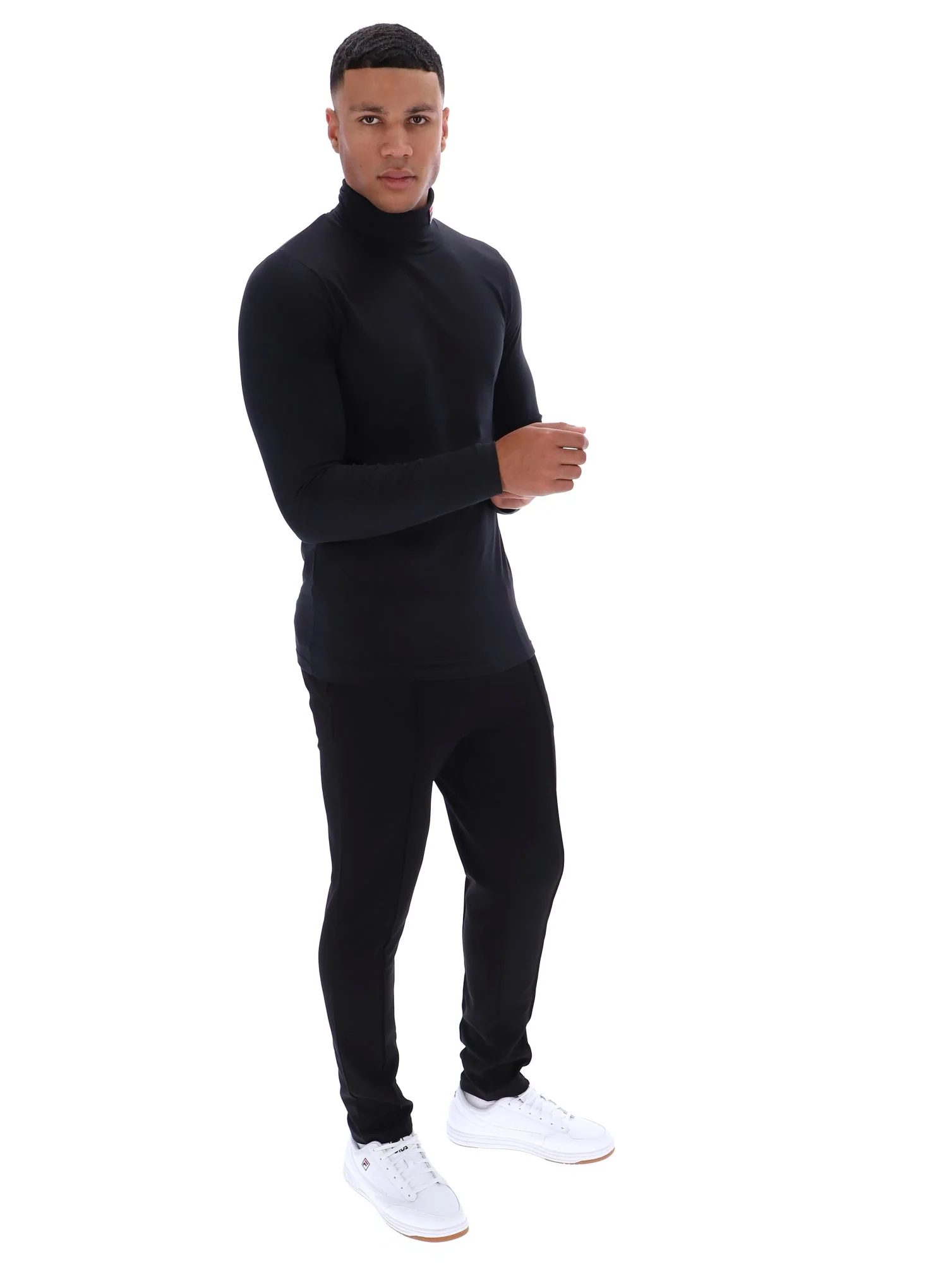 Black 19th Classic Roll Neck Sweater - Image 5