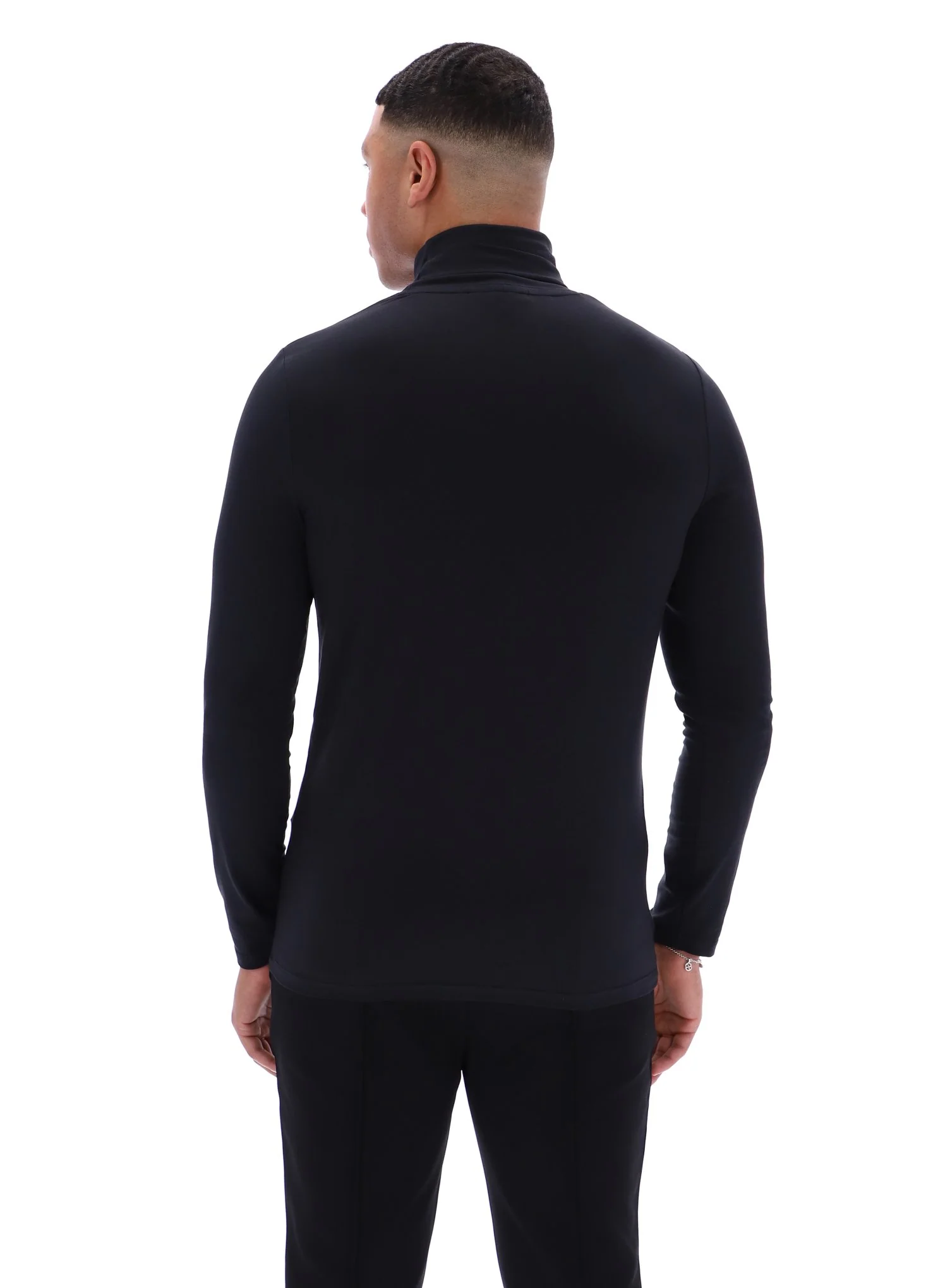 Black 19th Classic Roll Neck Sweater - Image 7