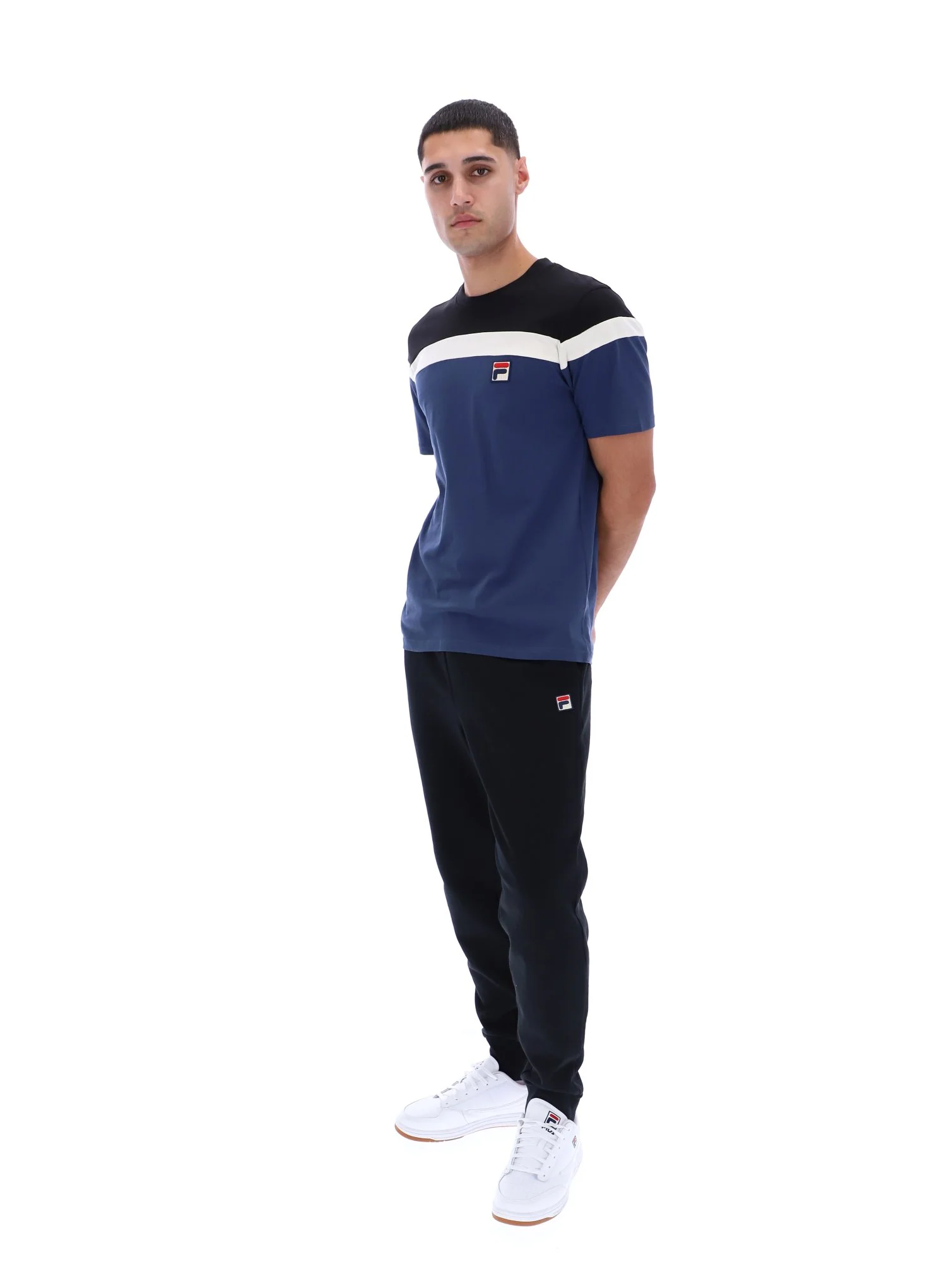 Fila Navy Aiden Cut and Sew T-Shirt - Image 5
