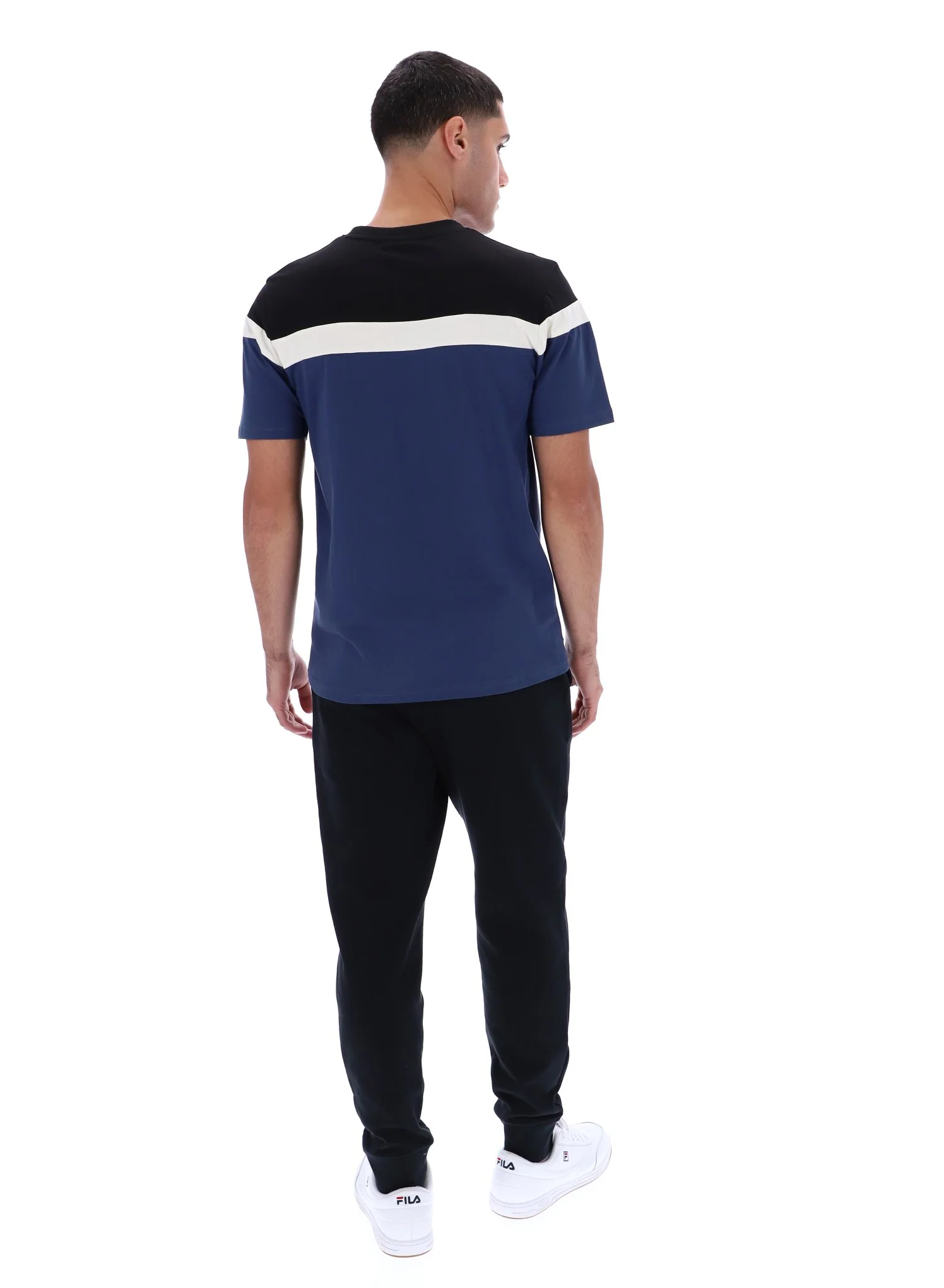 Fila Navy Aiden Cut and Sew T-Shirt - Image 7