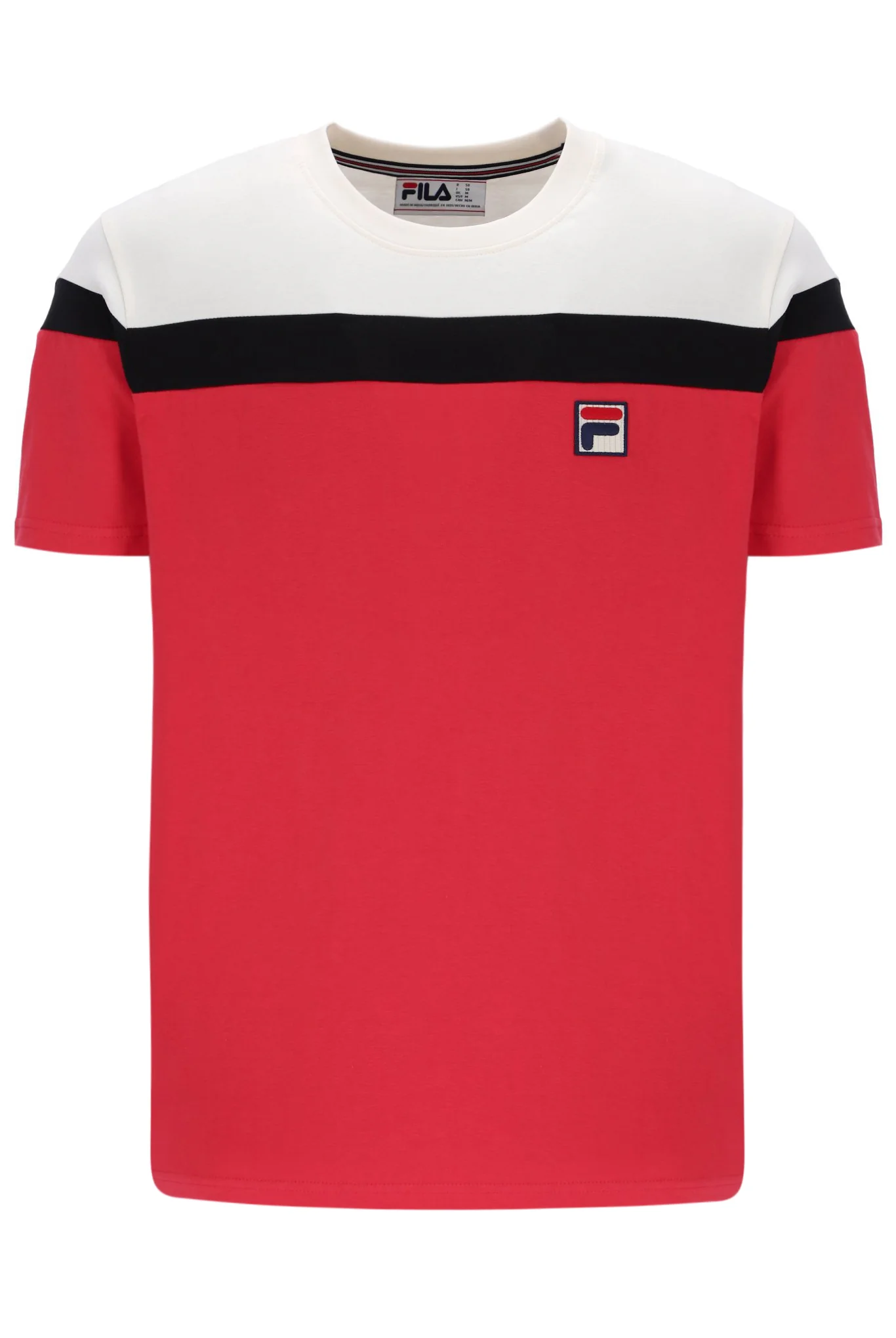 Fila Red Aiden Cut and Sew T-Shirt - Image 9