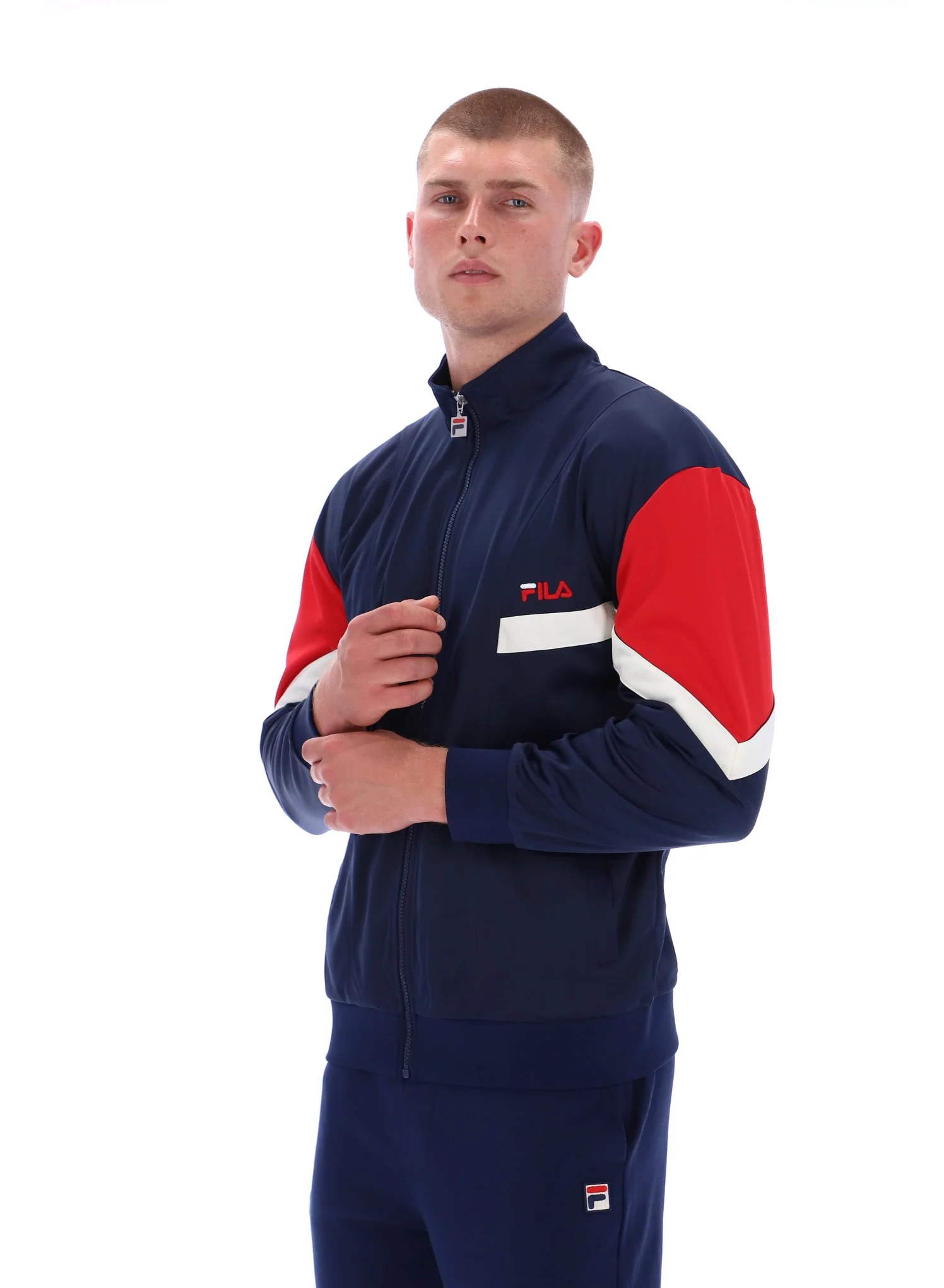 Fila Navy Albarn Archive Inspired Track Top - Image 3