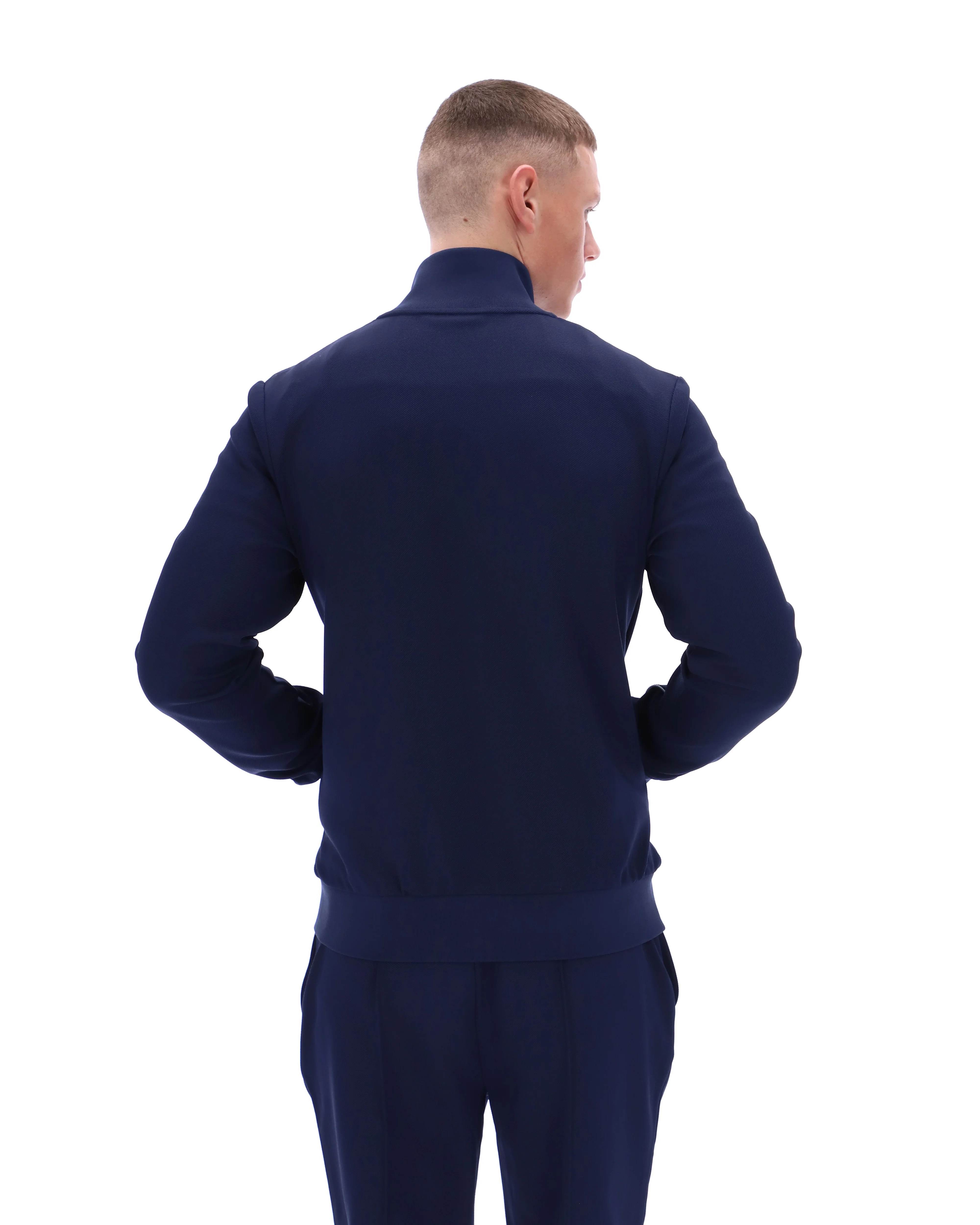 Fila Navy Armando Contrasting Piping Track Top - Image 7