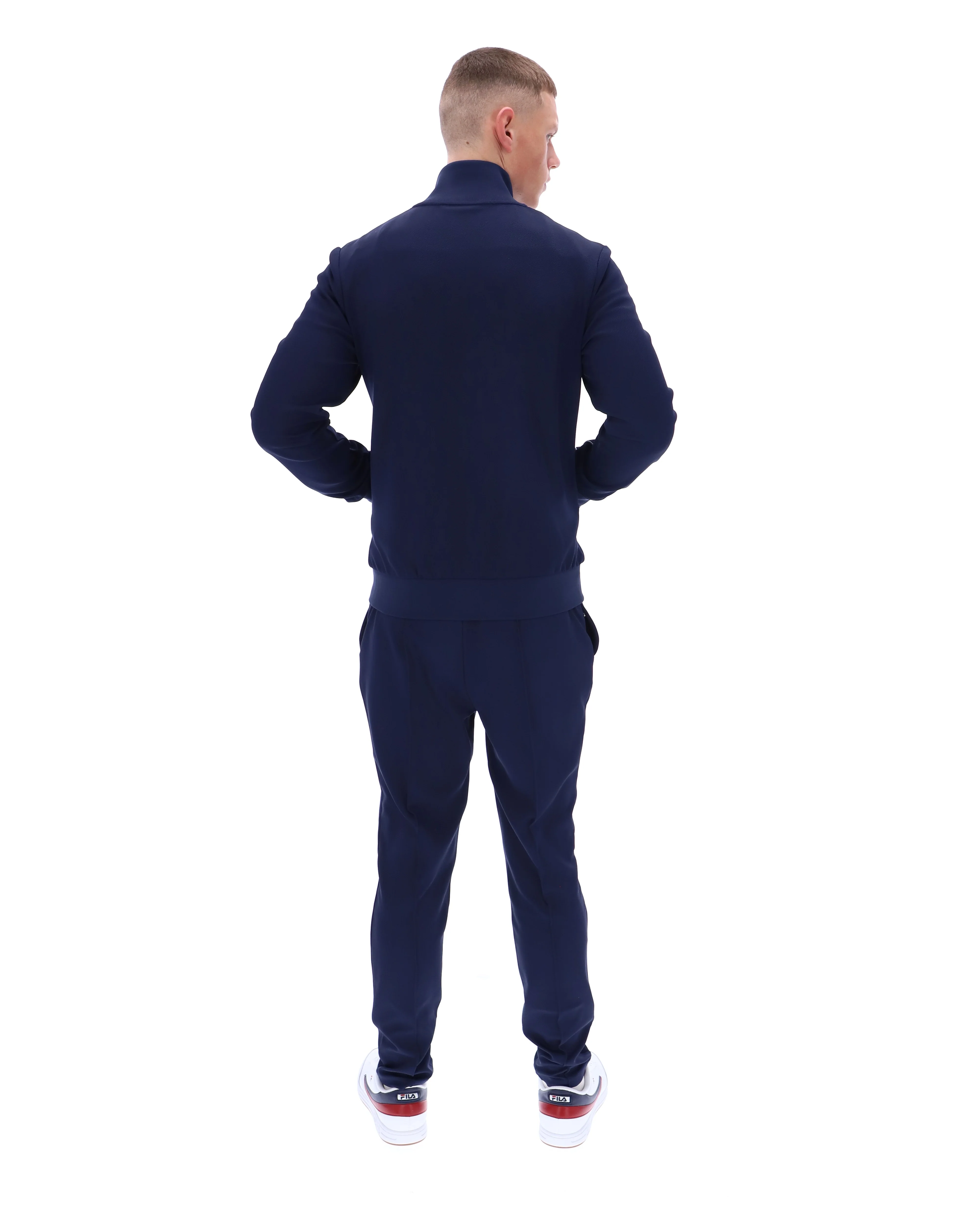 Fila Navy Armando Contrasting Piping Track Top - Image 8