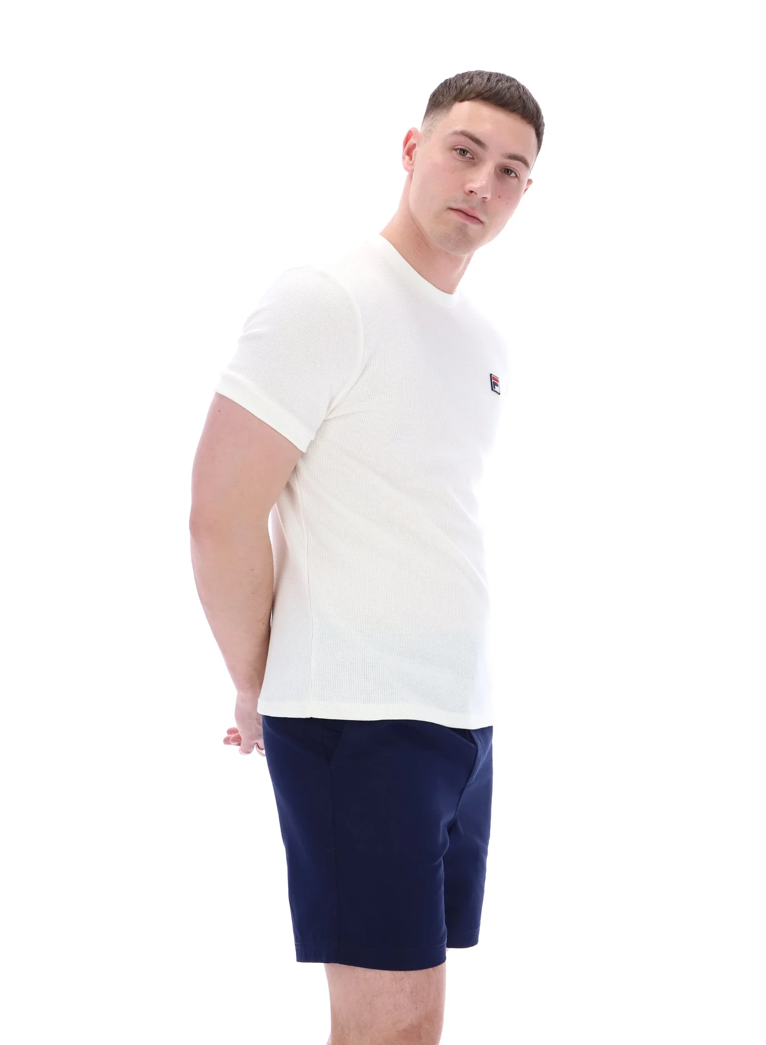 Gardenia Ash Micro Waffle Ringer T-Shirt - Image 3
