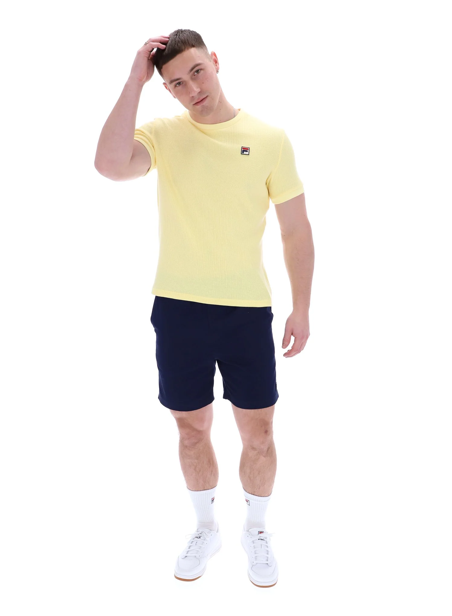 Popcorn Ash Micro Waffle Ringer T-Shirt - Image 4