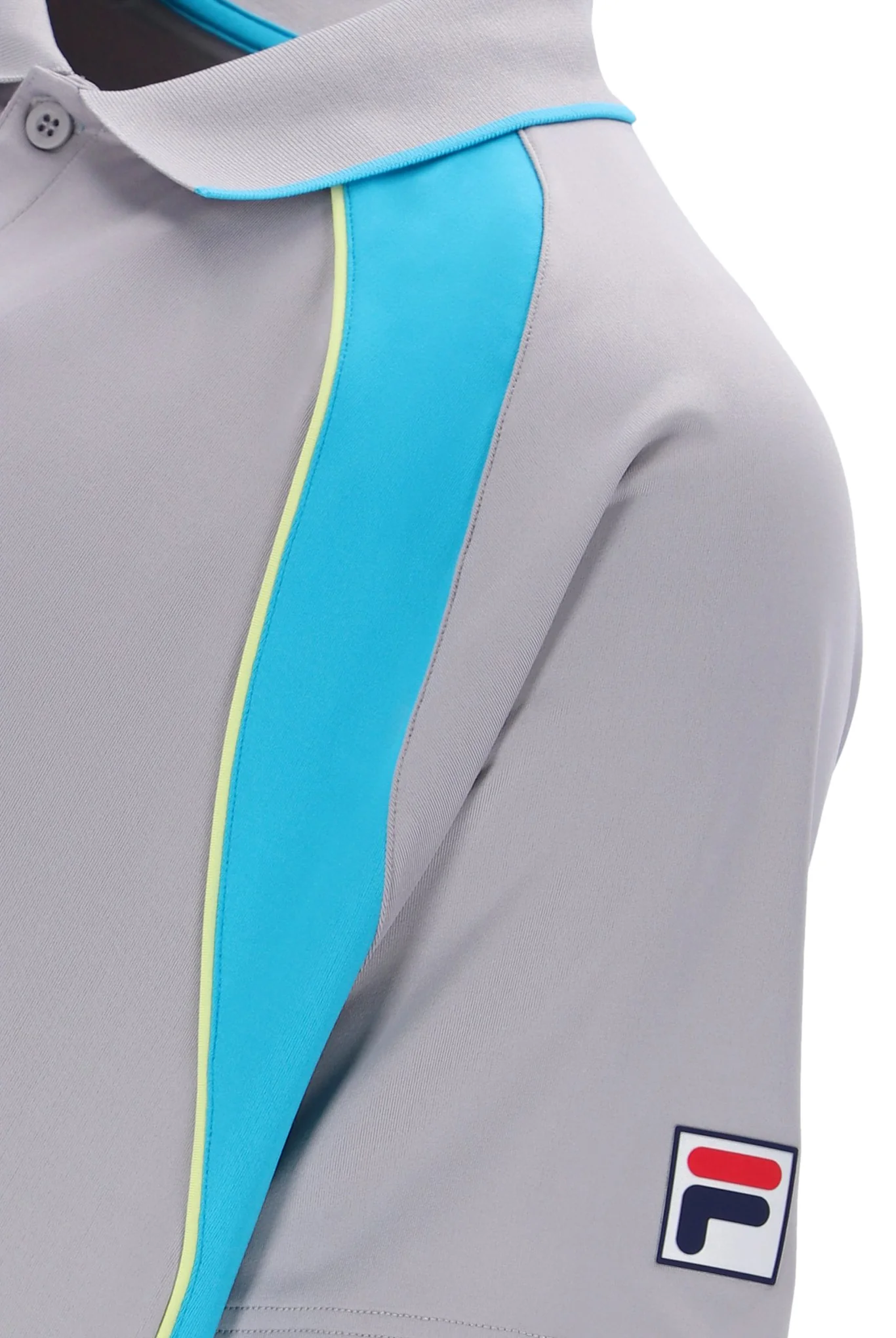 Grey Backspin Tennis Short Sleeve Polo - Image 3