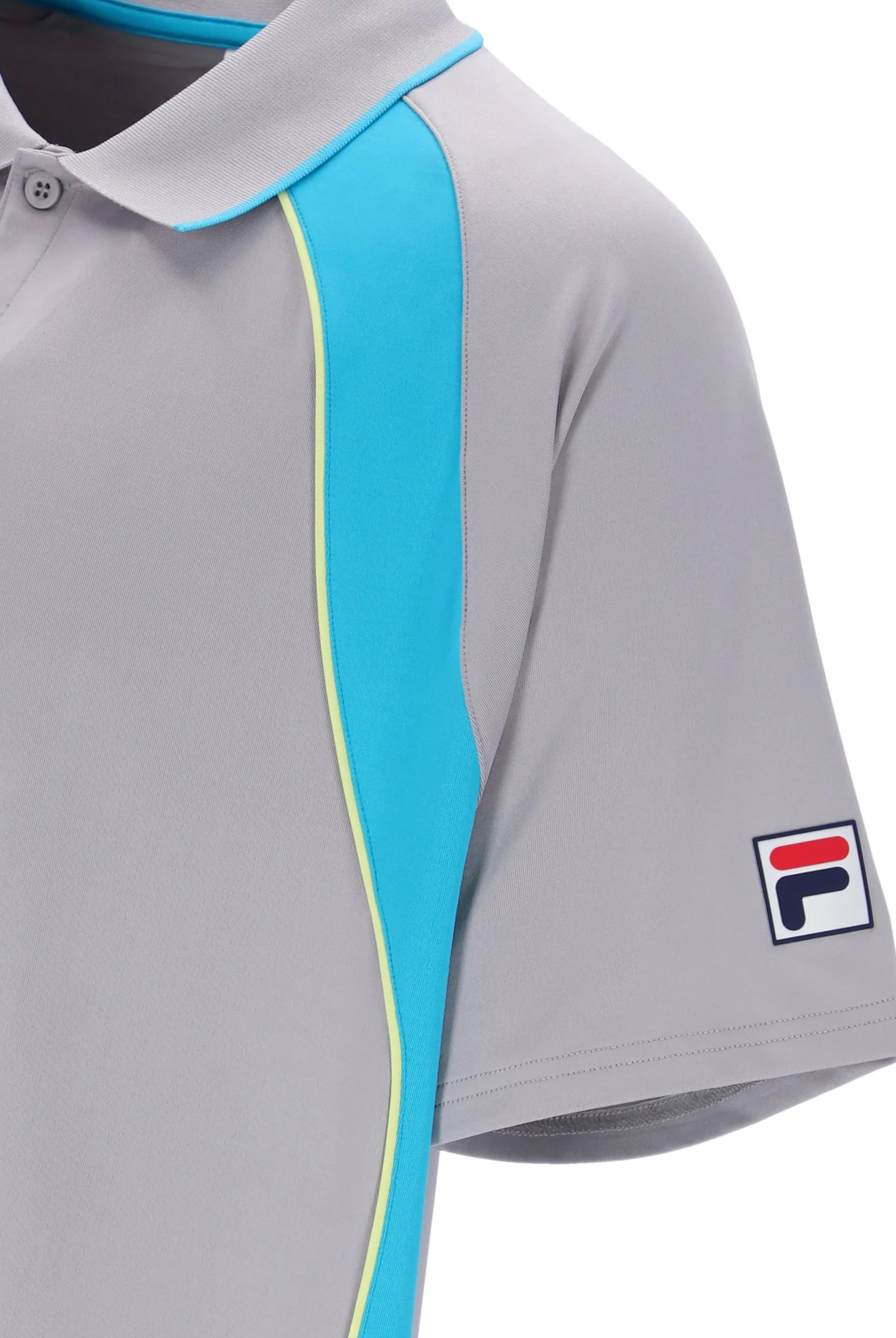 Grey Backspin Tennis Short Sleeve Polo - Image 4