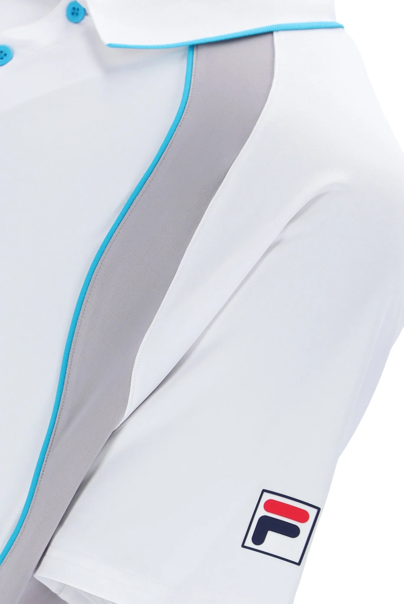White Backspin Tennis Short Sleeve Polo - Image 3
