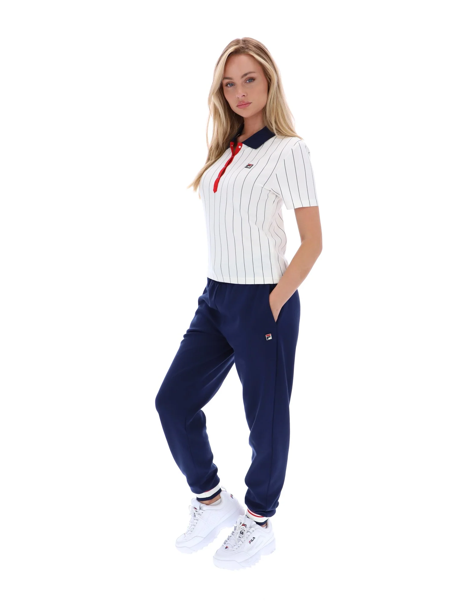 Gardenia Bai Fitted BB1 Pinstripe Polo - Image 6