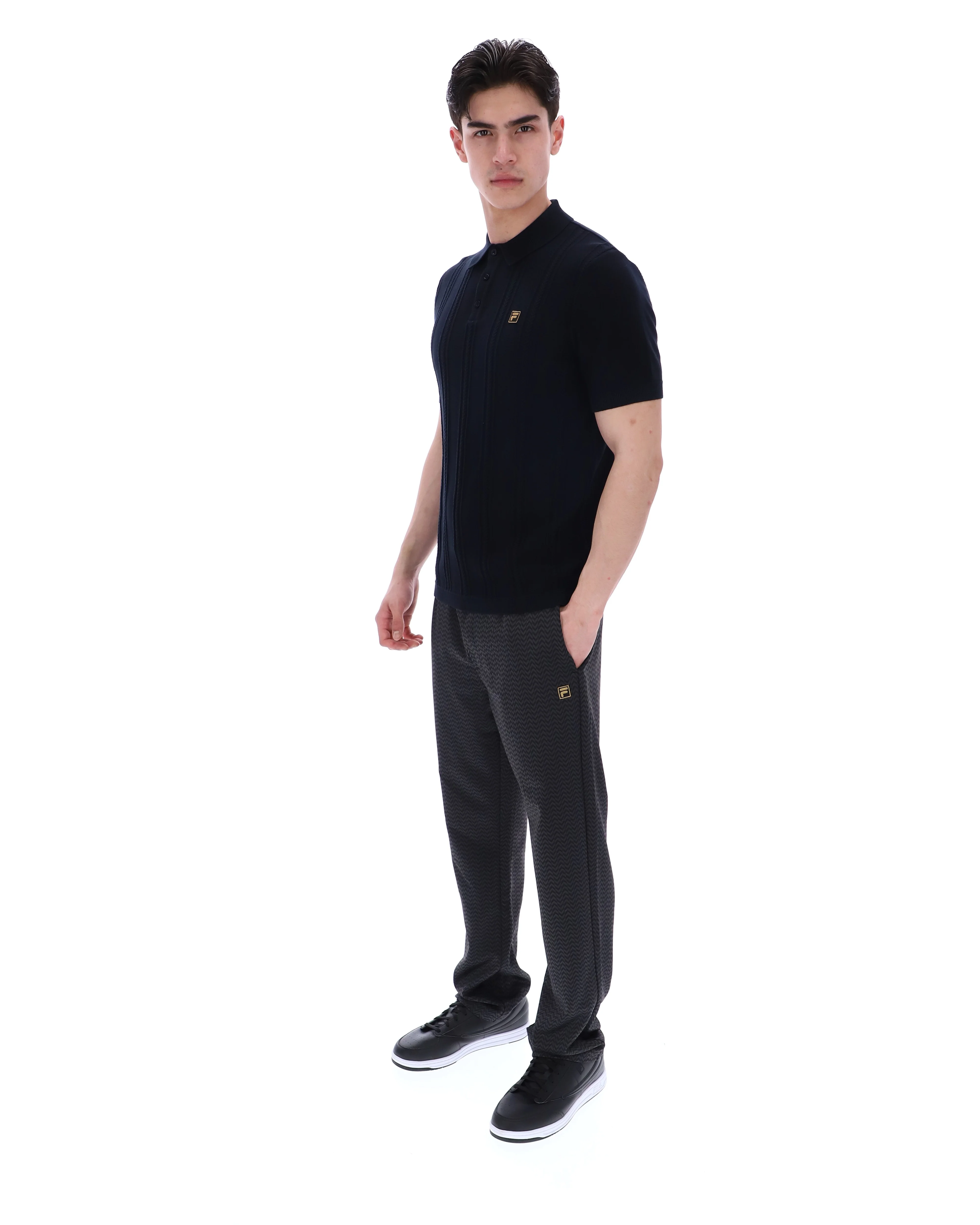 Black Barns Knitted Polo - Image 5