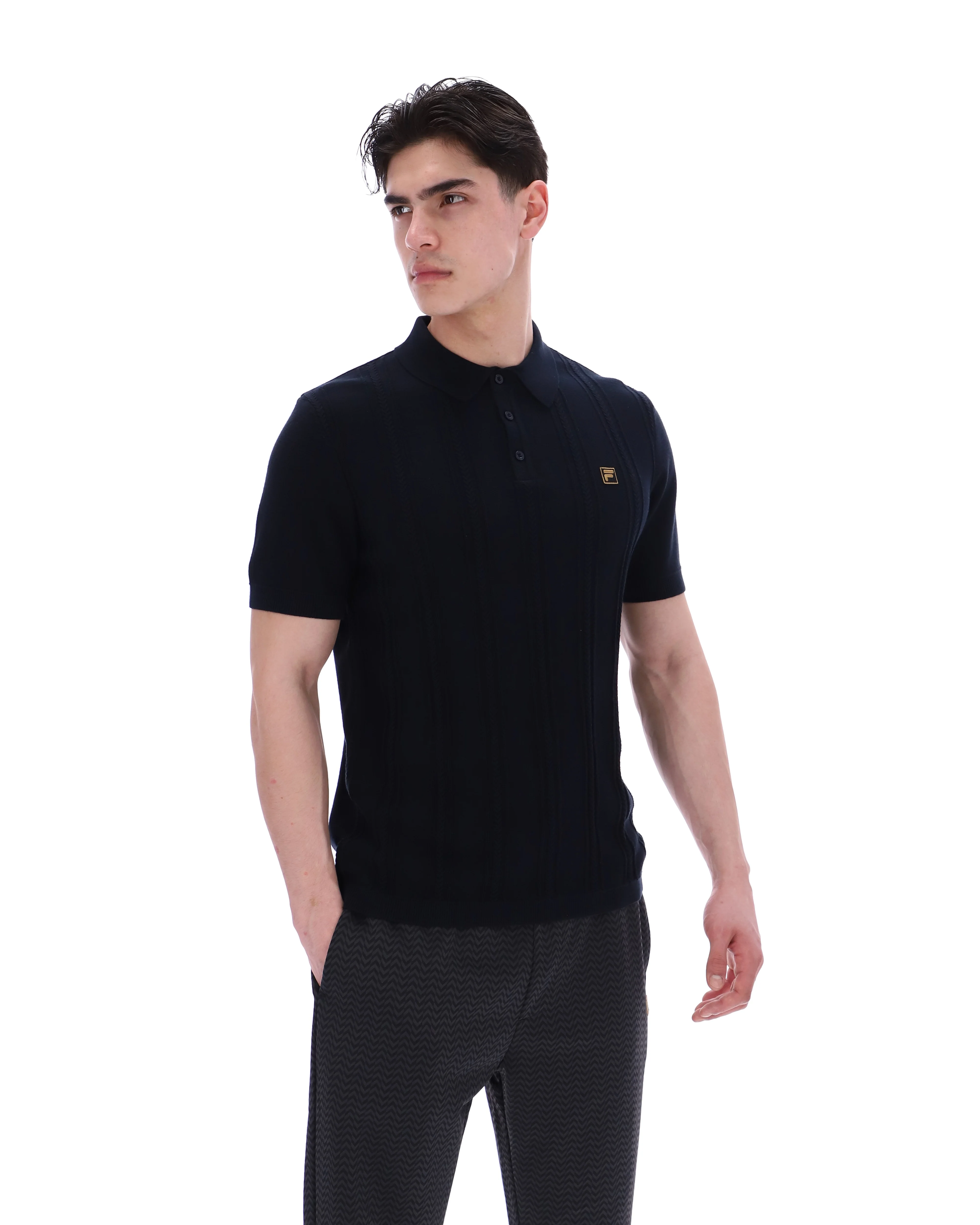 Black Barns Knitted Polo - Image 6