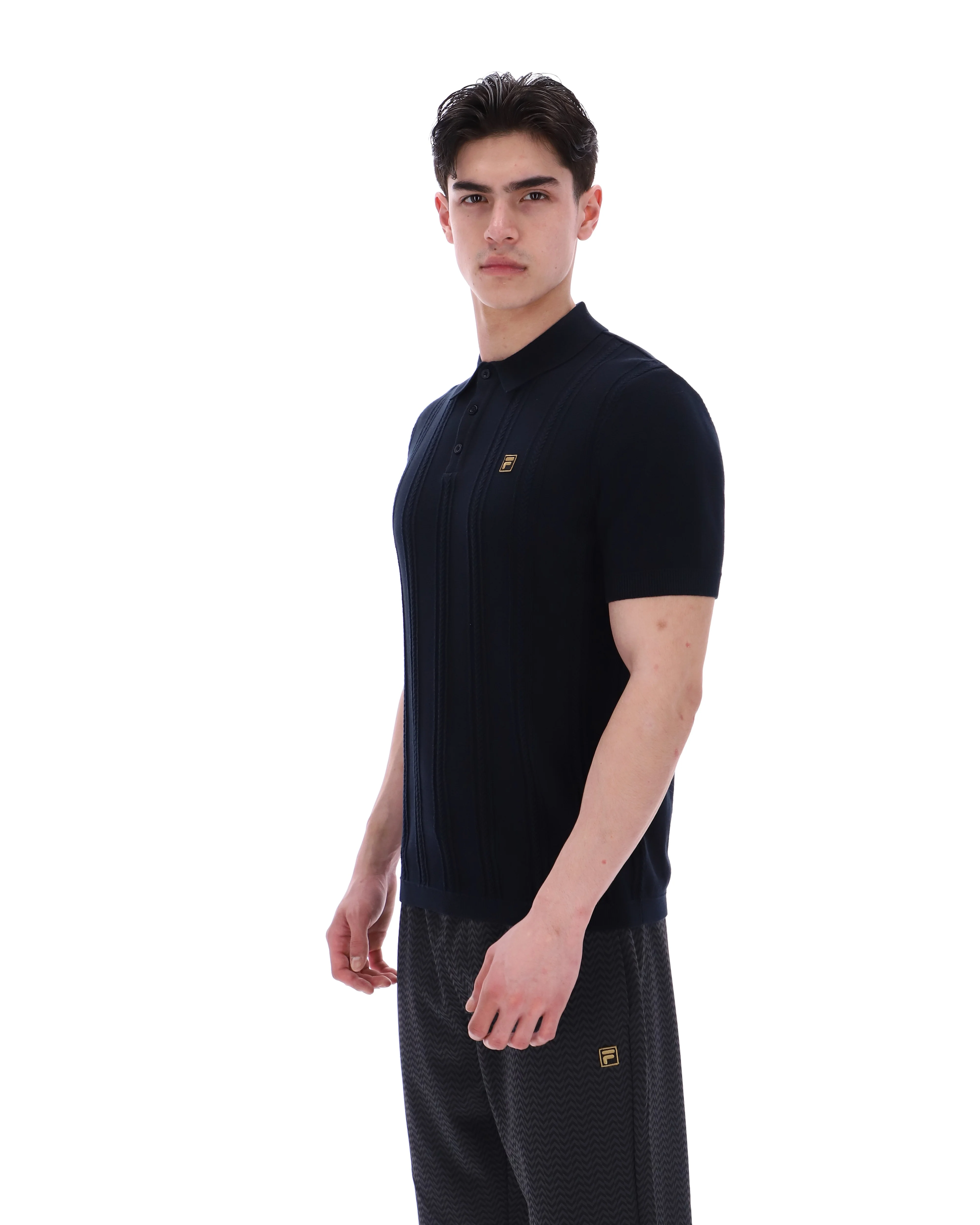 Black Barns Knitted Polo - Image 7