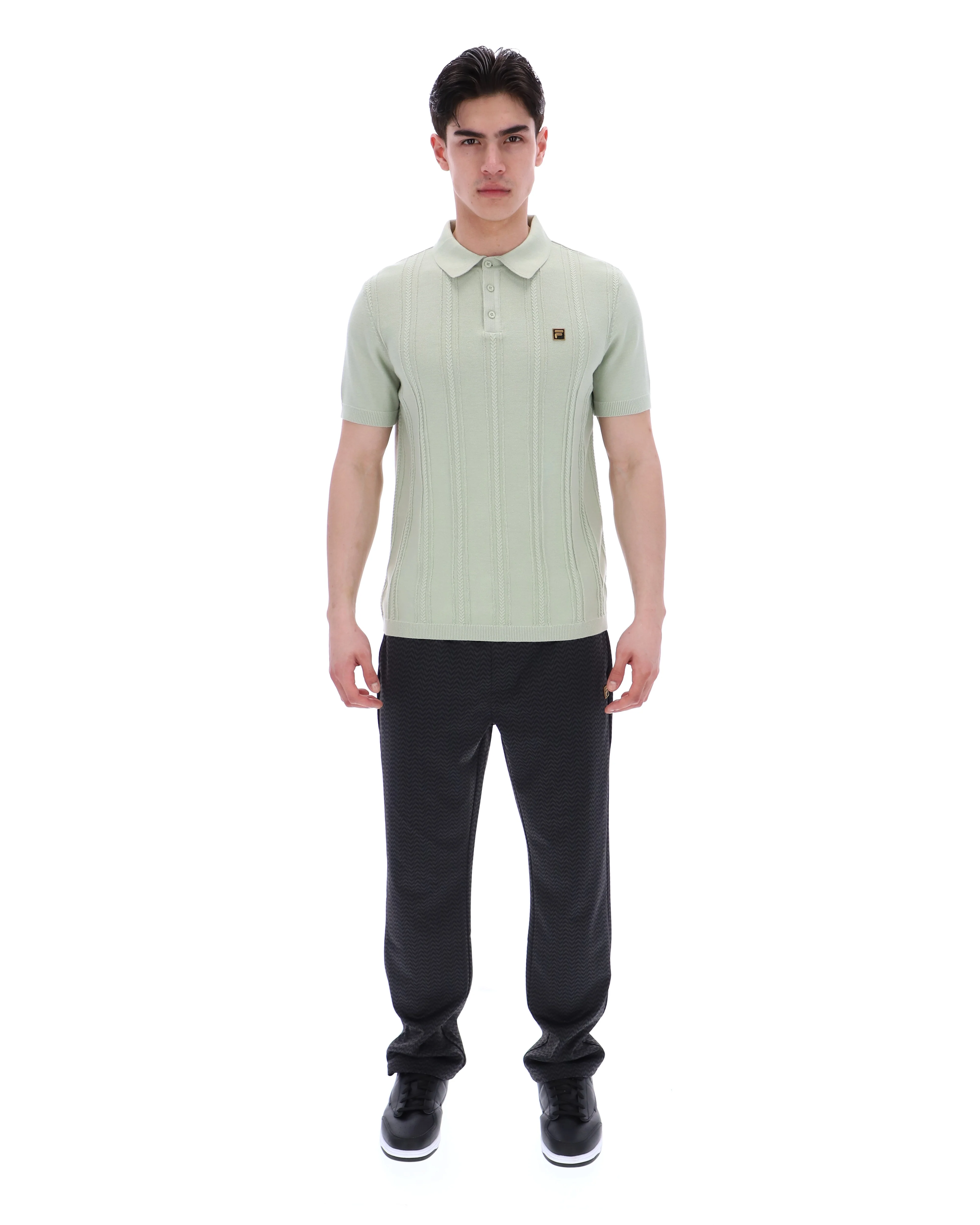Sea Foam Barns Knitted Polo - Image 4