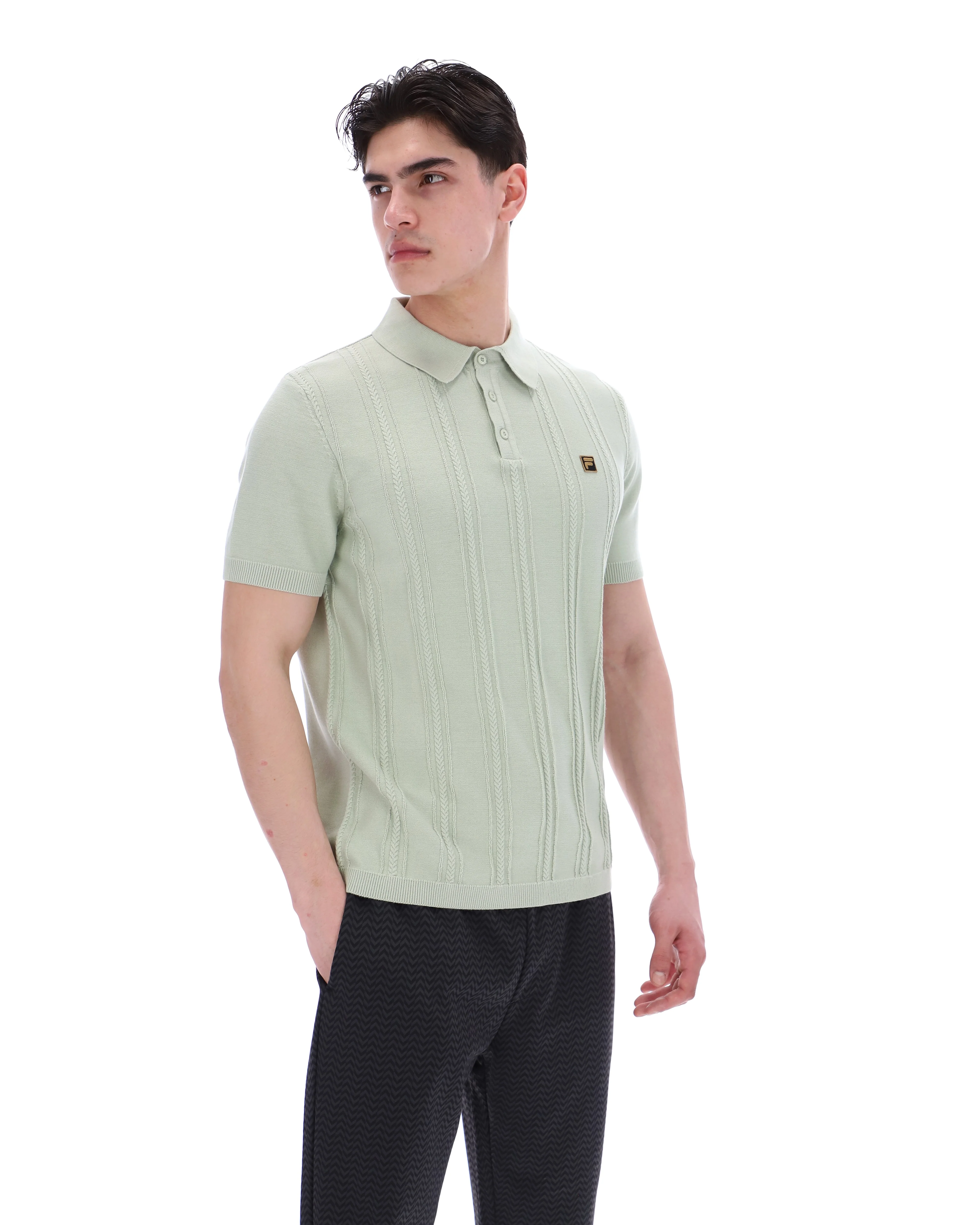 Sea Foam Barns Knitted Polo - Image 6