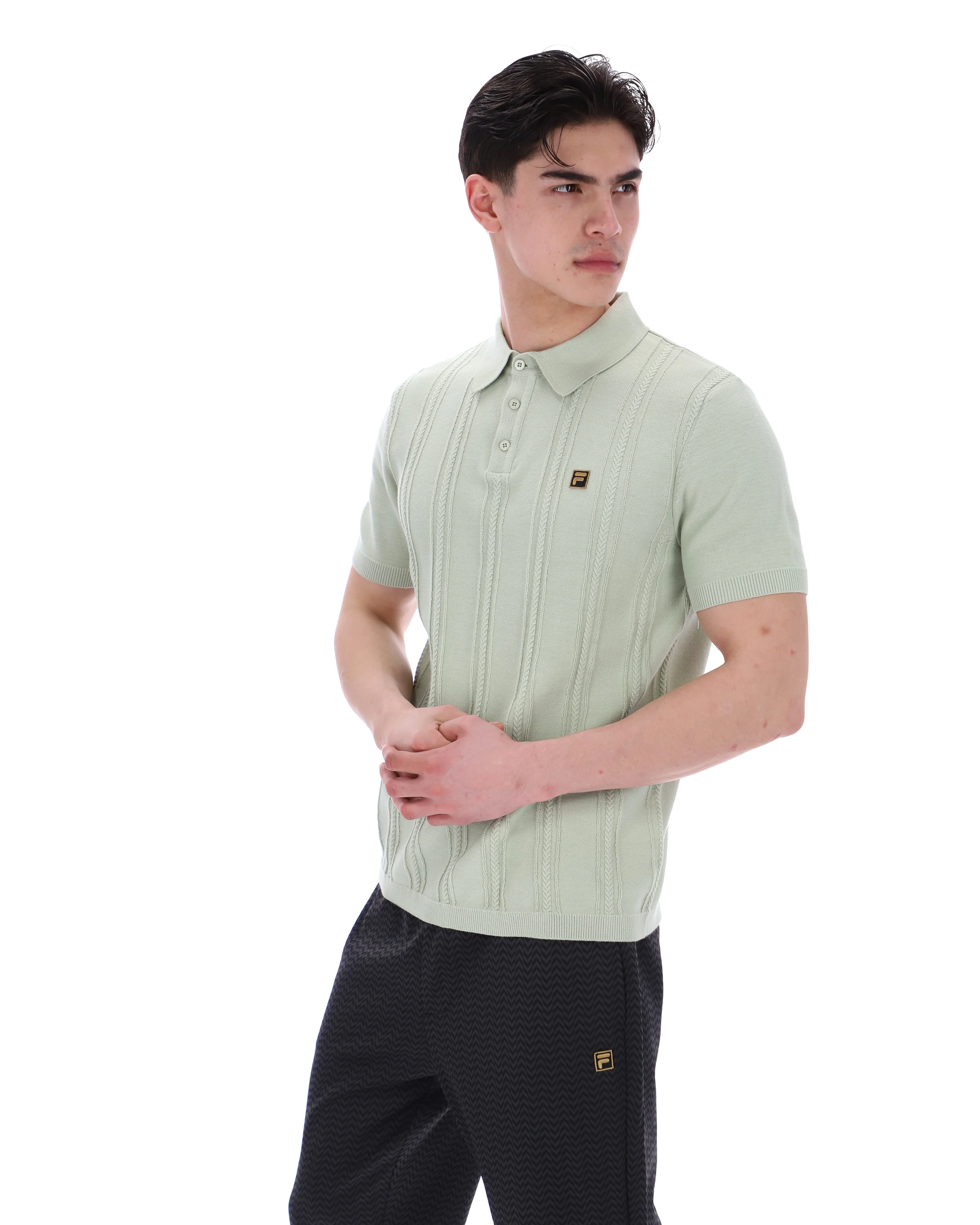 Sea Foam Barns Knitted Polo - Image 7