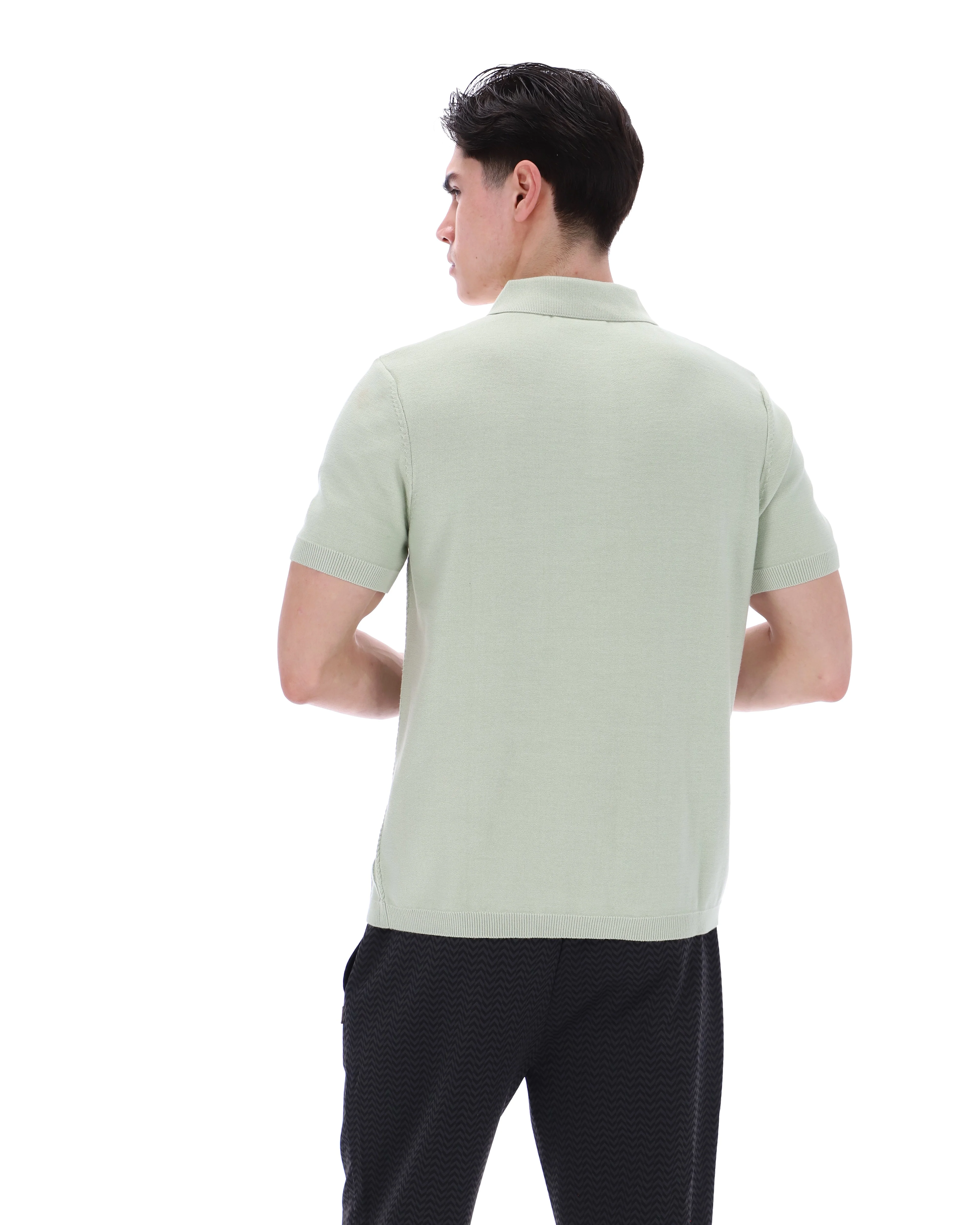 Sea Foam Barns Knitted Polo - Image 8