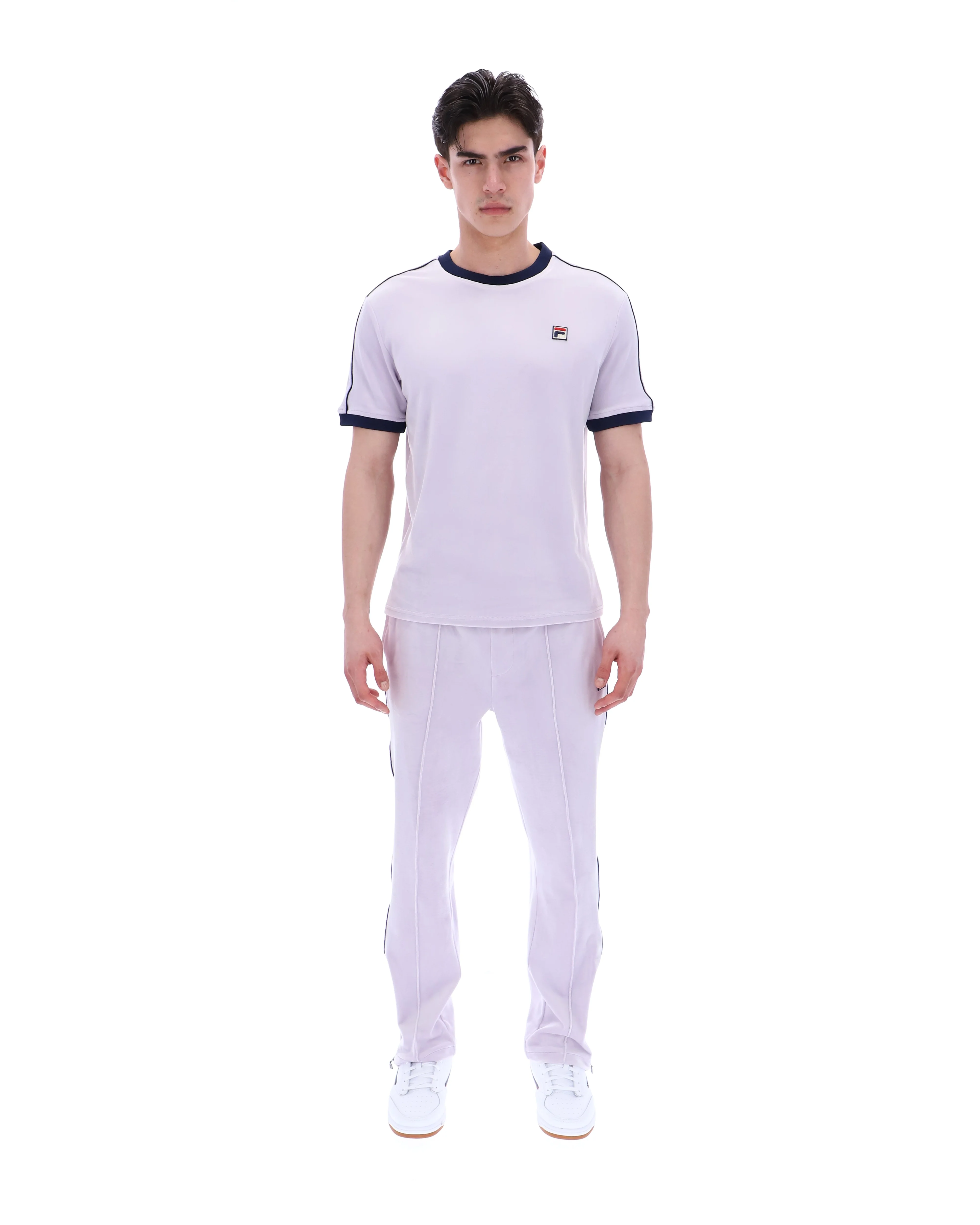 Misty Lilac Basilio Velour Tee - Image 4