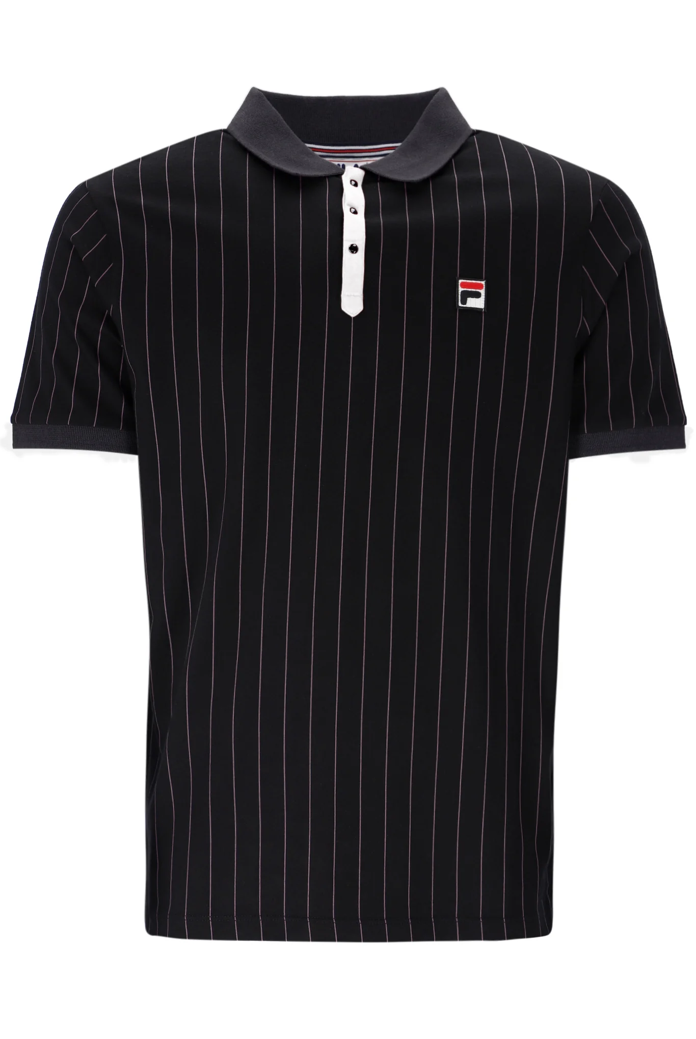 Black BB1 Classic Vintage Striped Polo - Image 8