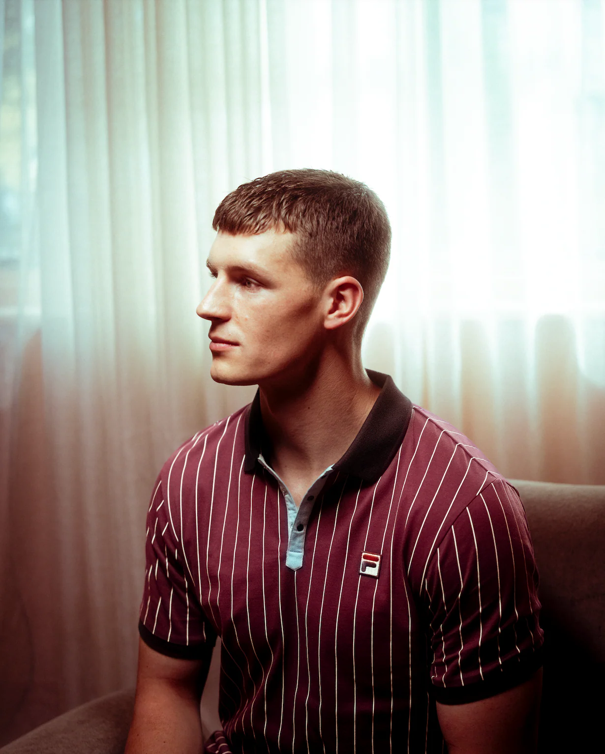 Fig BB1 Classic Vintage Striped Polo - Image 2