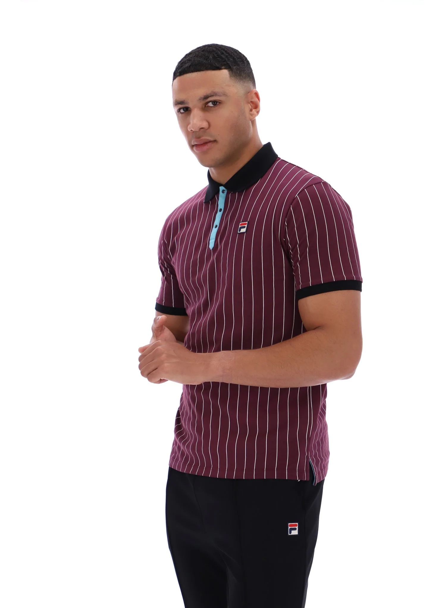 Fig BB1 Classic Vintage Striped Polo - Image 3
