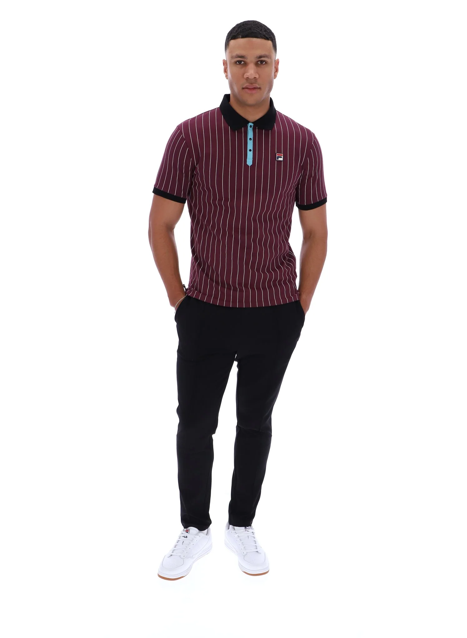 Fig BB1 Classic Vintage Striped Polo - Image 4