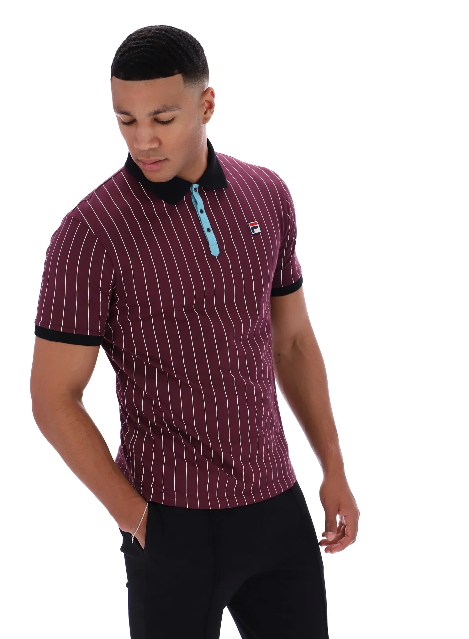 Fig BB1 Classic Vintage Striped Polo - Image 6