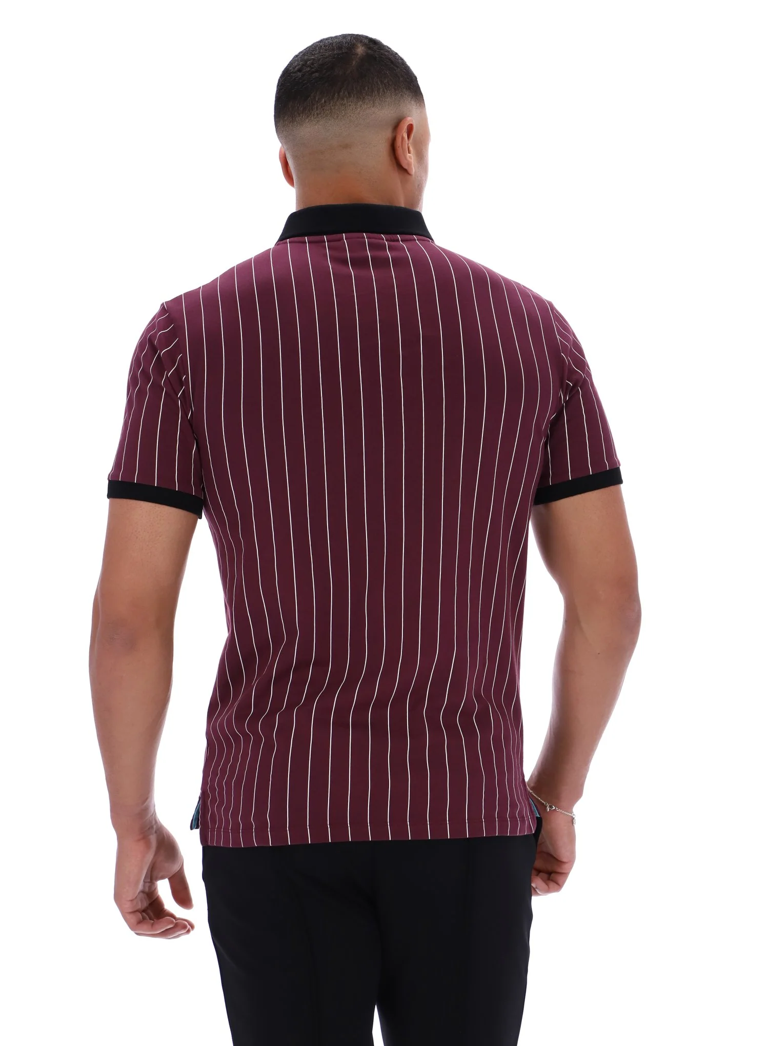 Fig BB1 Classic Vintage Striped Polo - Image 8