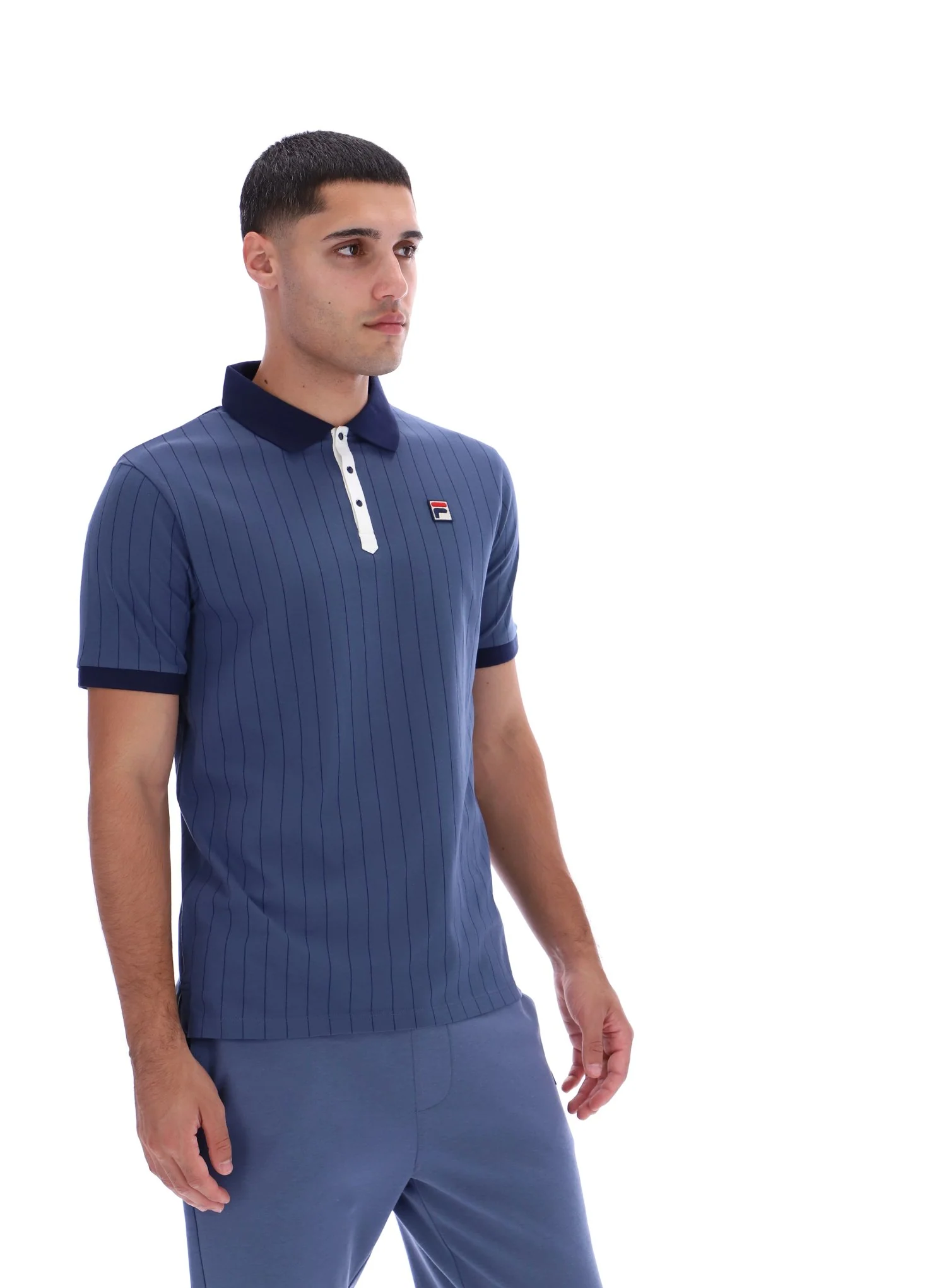 Vintage Indigo BB1 Classic Vintage Striped Polo - Image 7