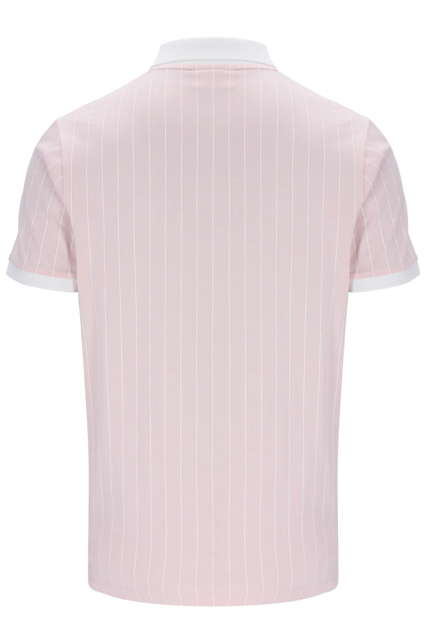 Pale Pink BB1 Classic Vintage Striped Polo - Image 9