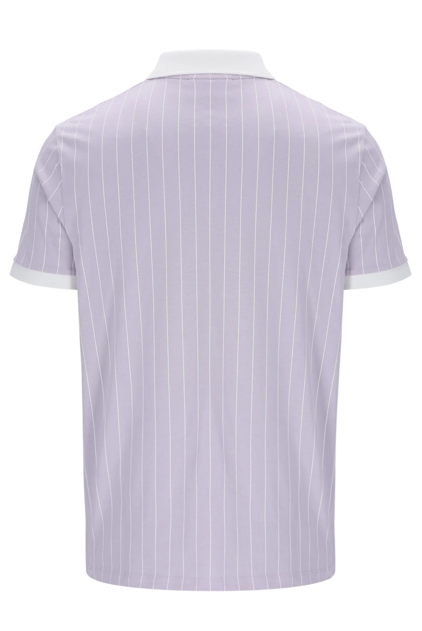 Misty Lilac BB1 Classic Vintage Striped Polo - Image 8