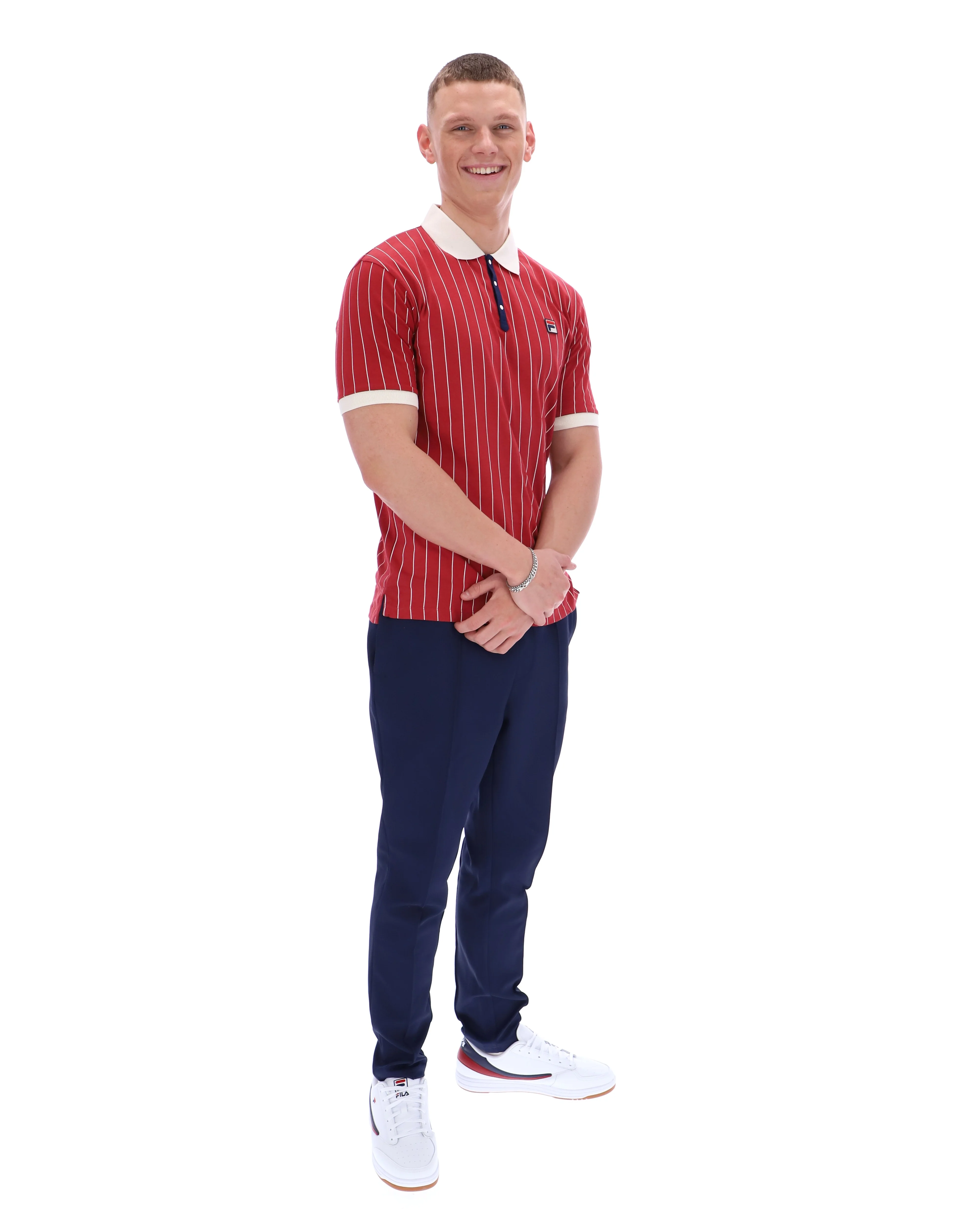 Garnet BB1 Classic Vintage Striped Polo - Image 3