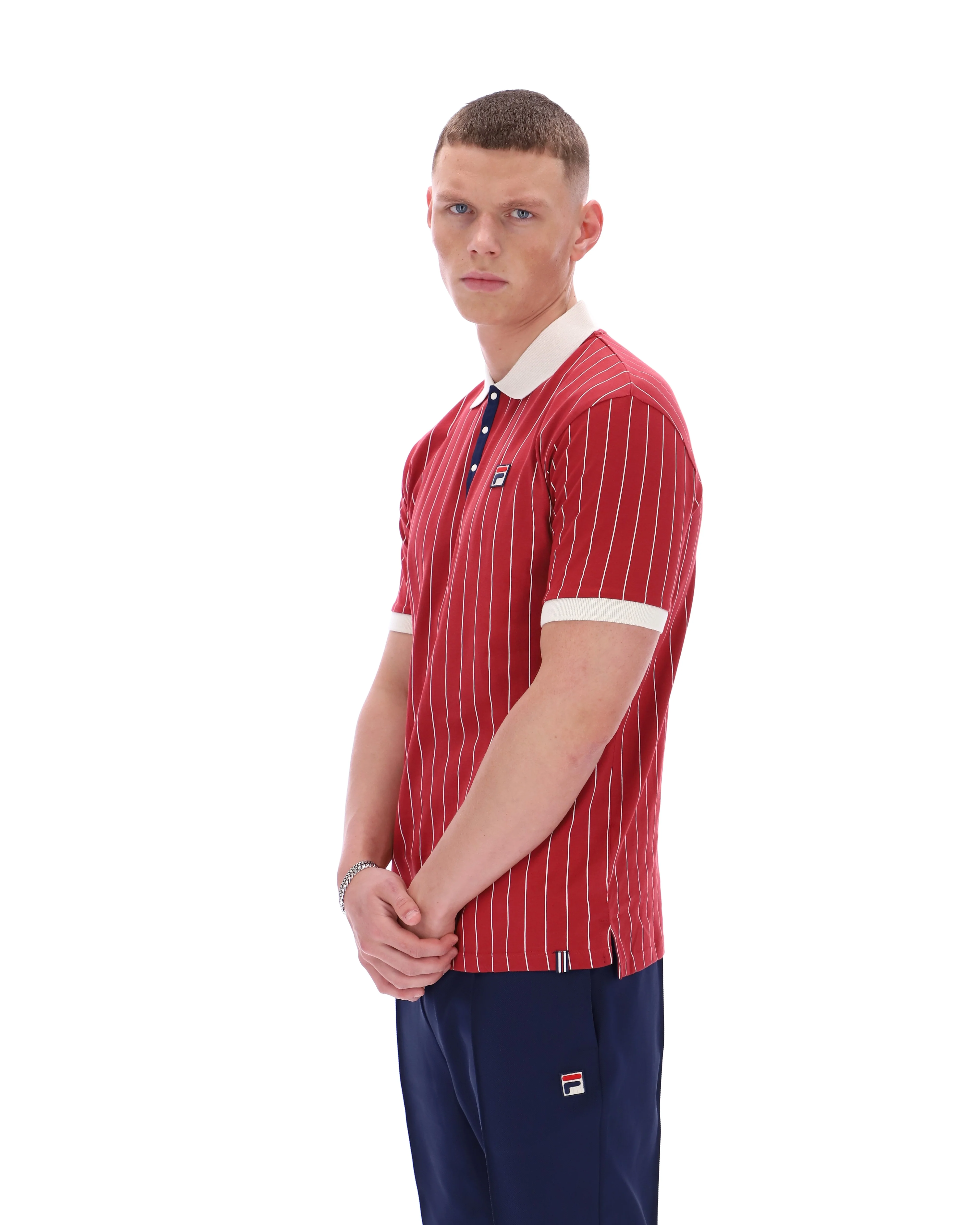Garnet BB1 Classic Vintage Striped Polo - Image 6