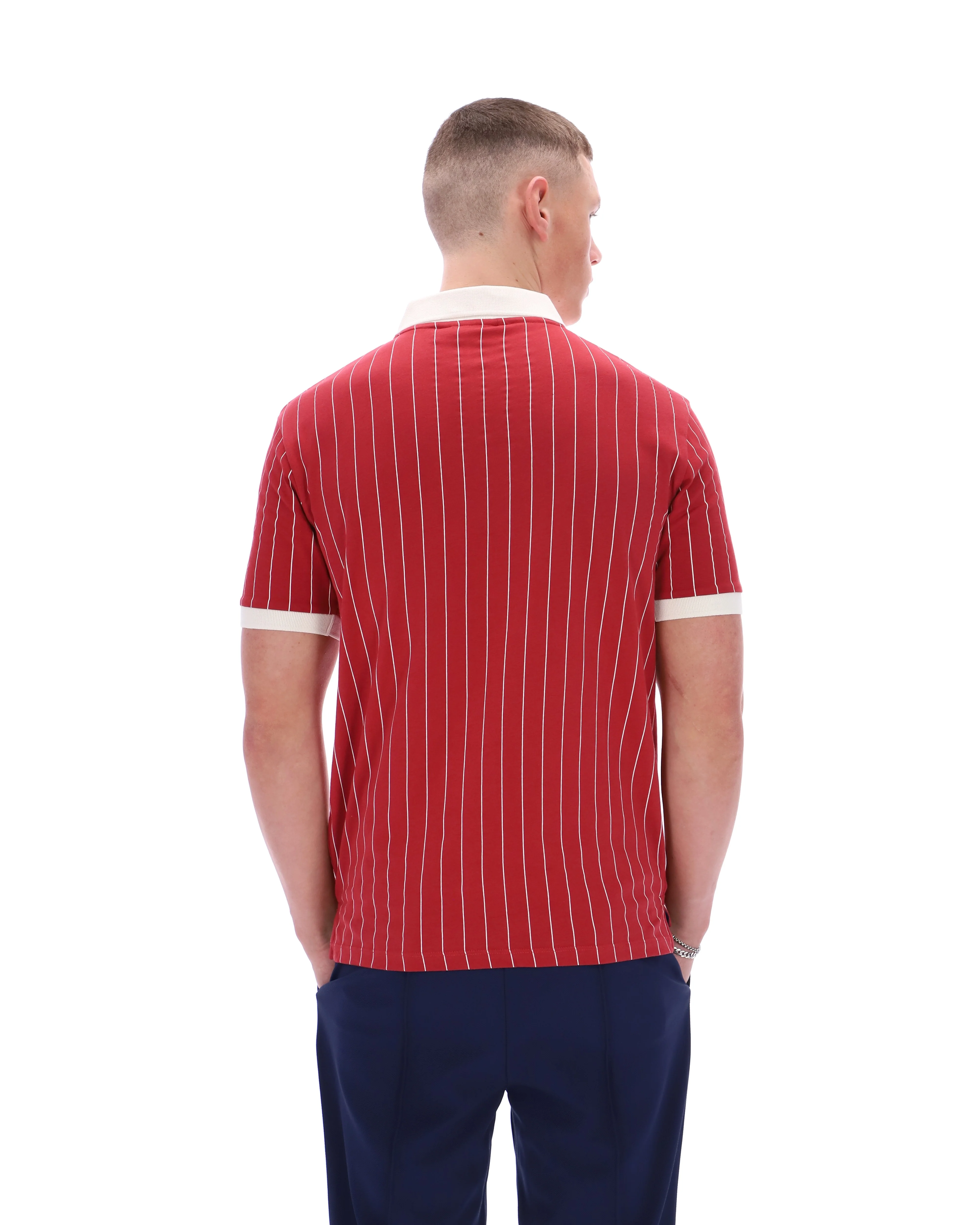 Garnet BB1 Classic Vintage Striped Polo - Image 8