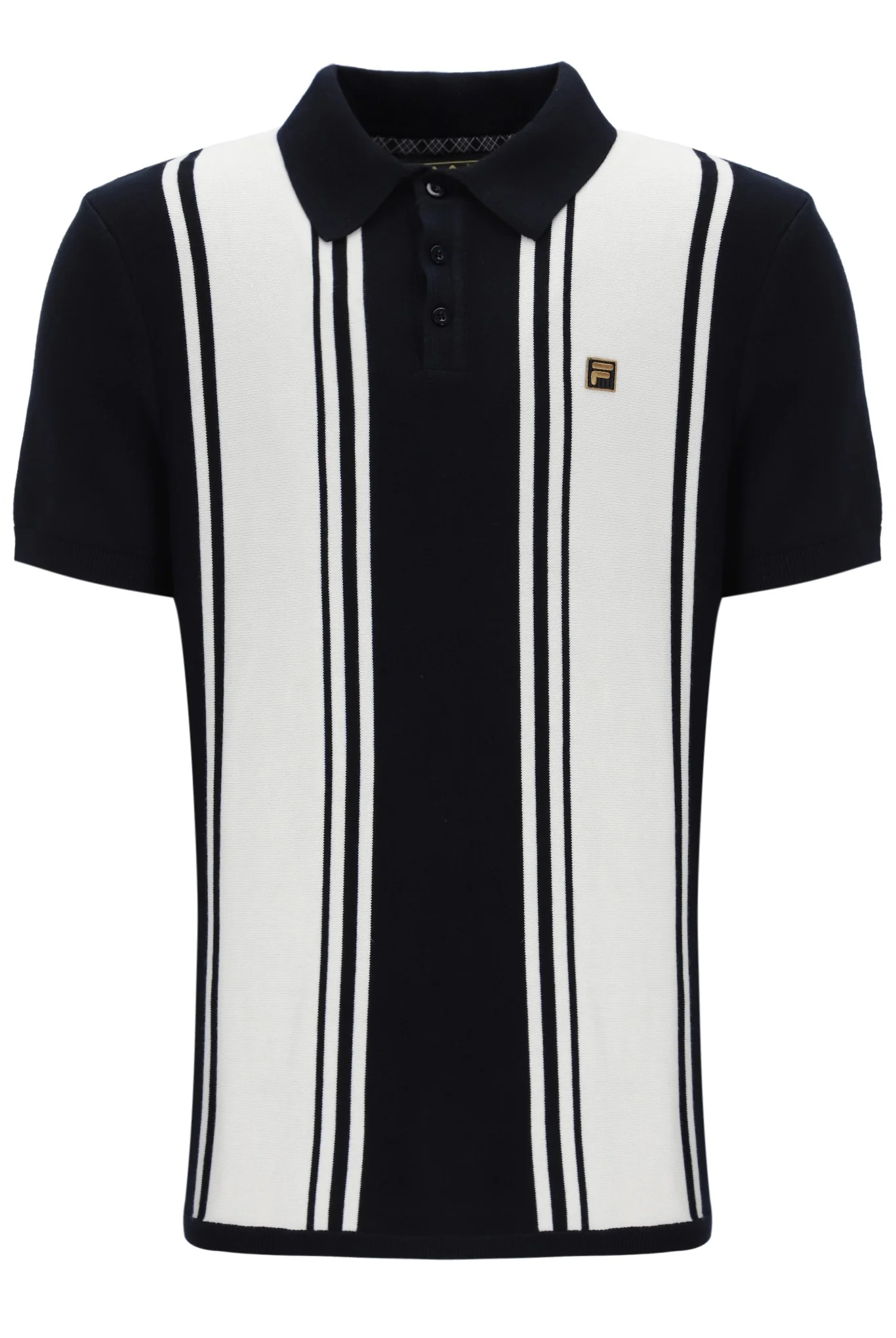 Black Buddy Bowling Style Knitted Polo - Image 2
