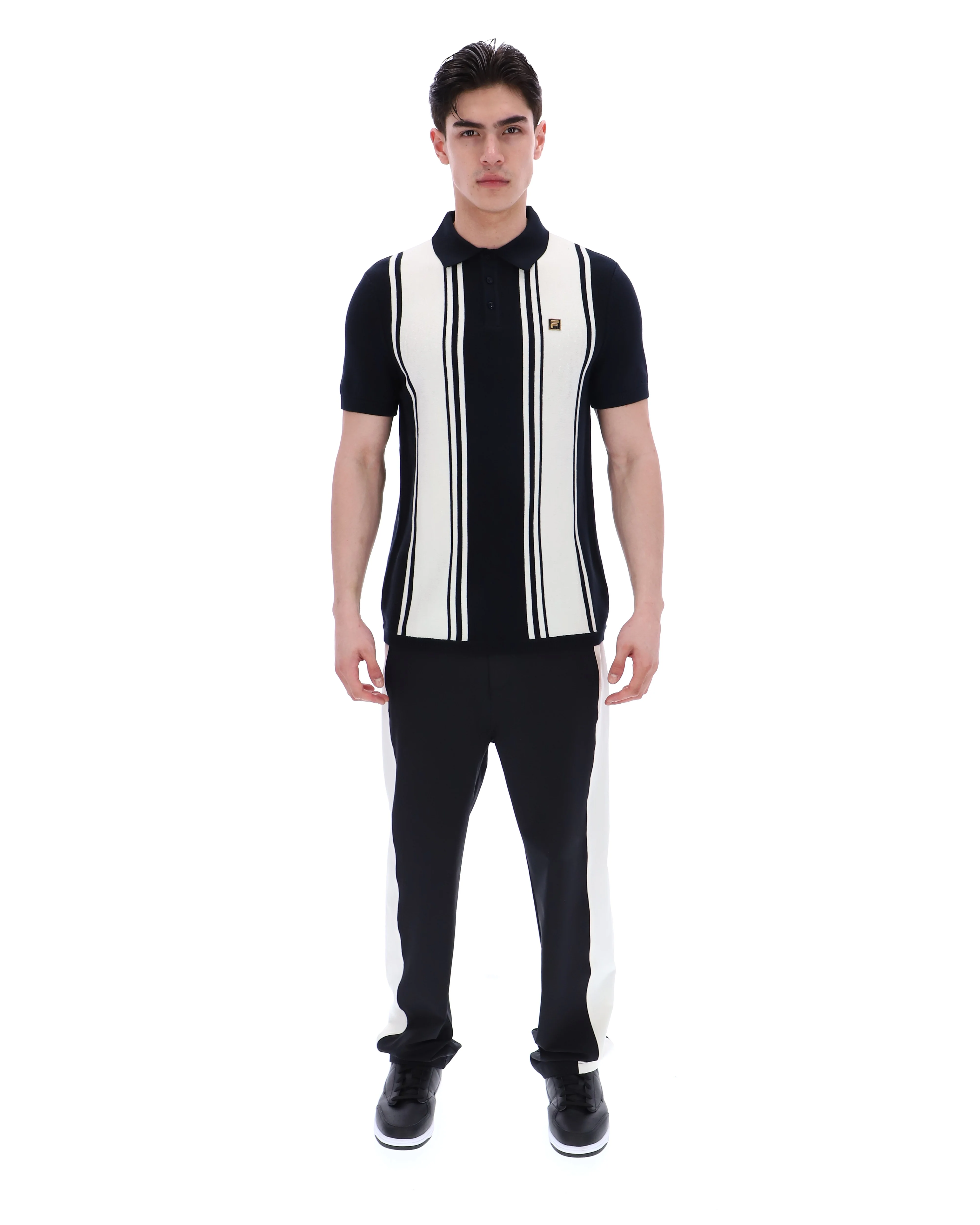 Black Buddy Bowling Style Knitted Polo - Image 4