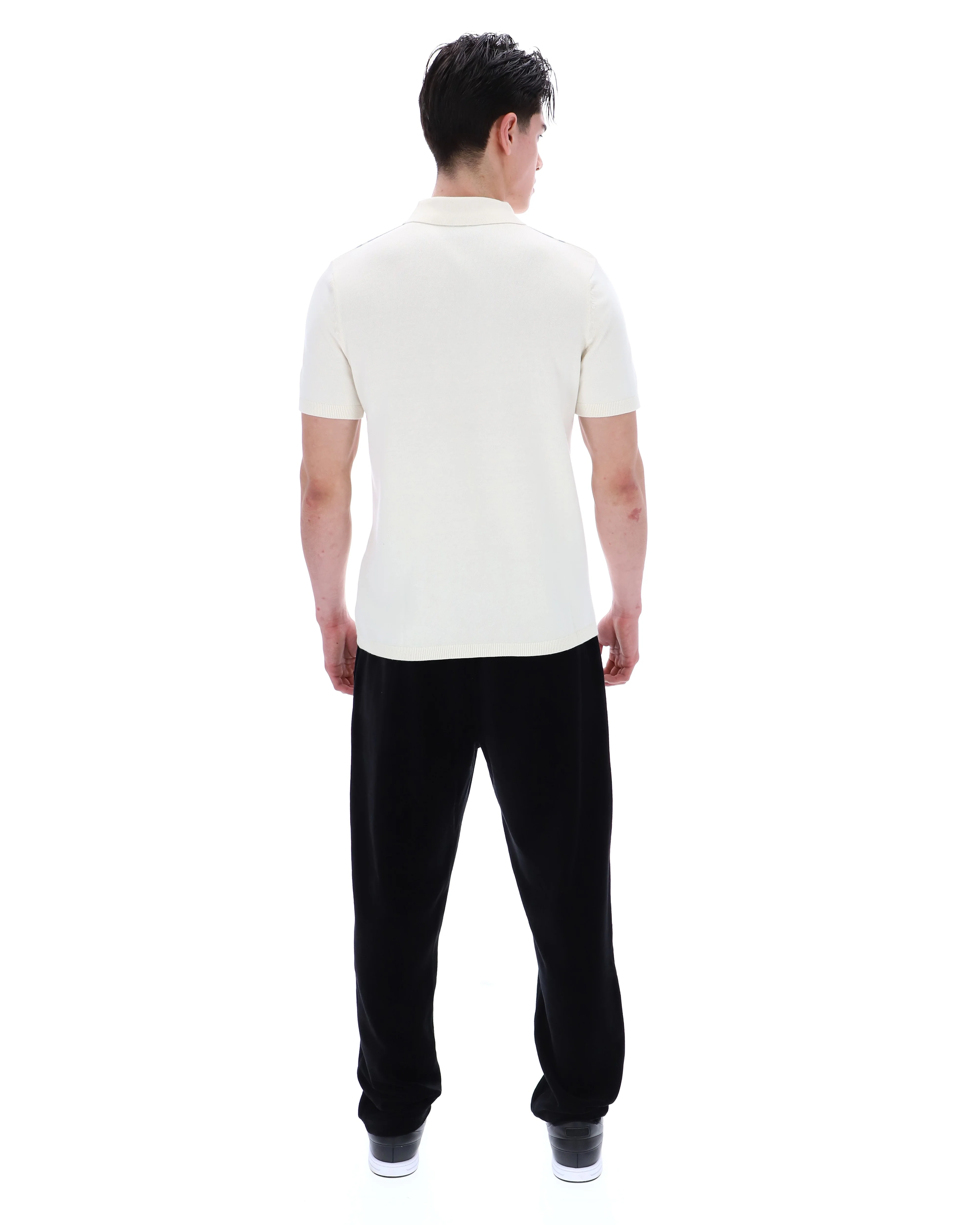 Sterling Blue Buddy Bowling Style Knitted Polo - Image 7