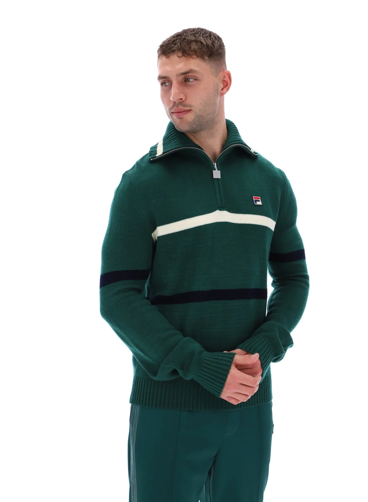 Rain Forest Camilo Knitted Half Zip Jumper - Image 6