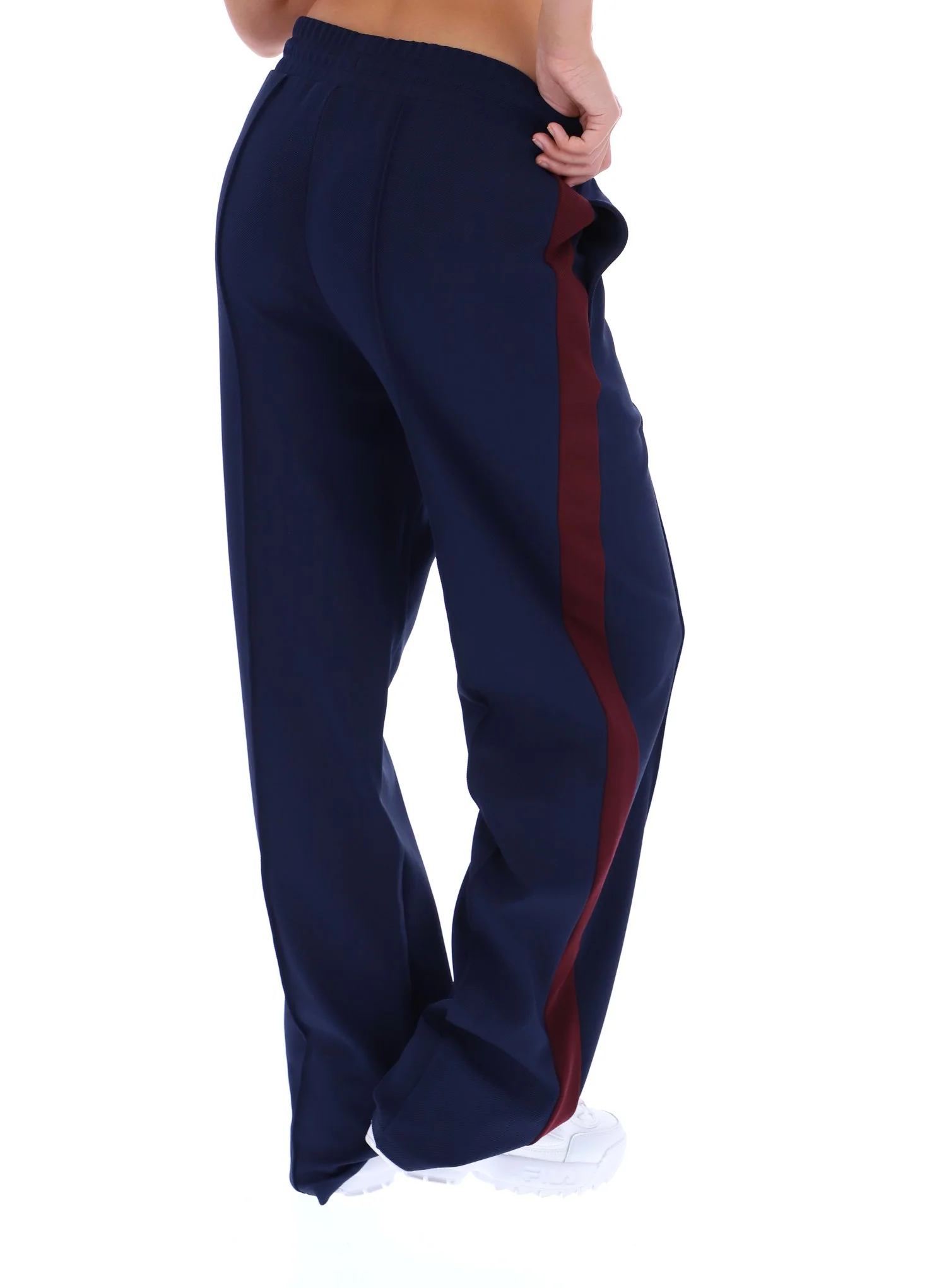 Fila Navy Chiara Smart Straight Leg Trousers - Image 6