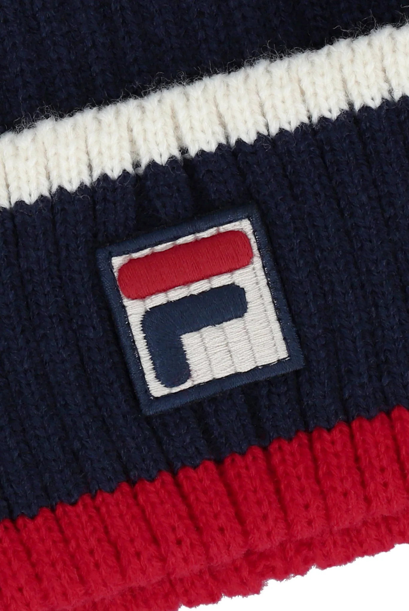 Fila Navy Ciro Ribbed Turn-Up Beanie - Image 3