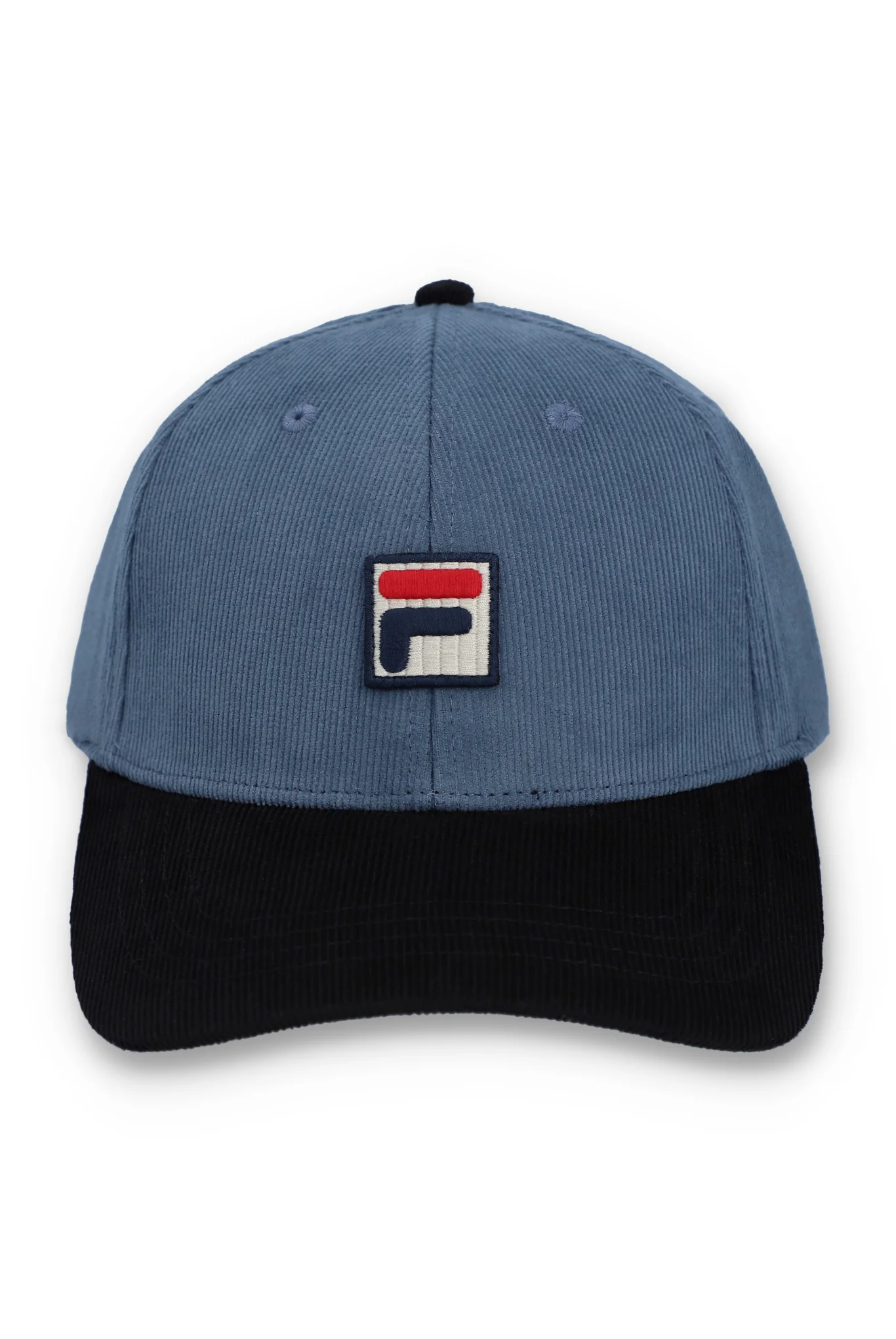 Vintage Indigo Clarke Corduroy Colour Block Baseball Cap - Image 2