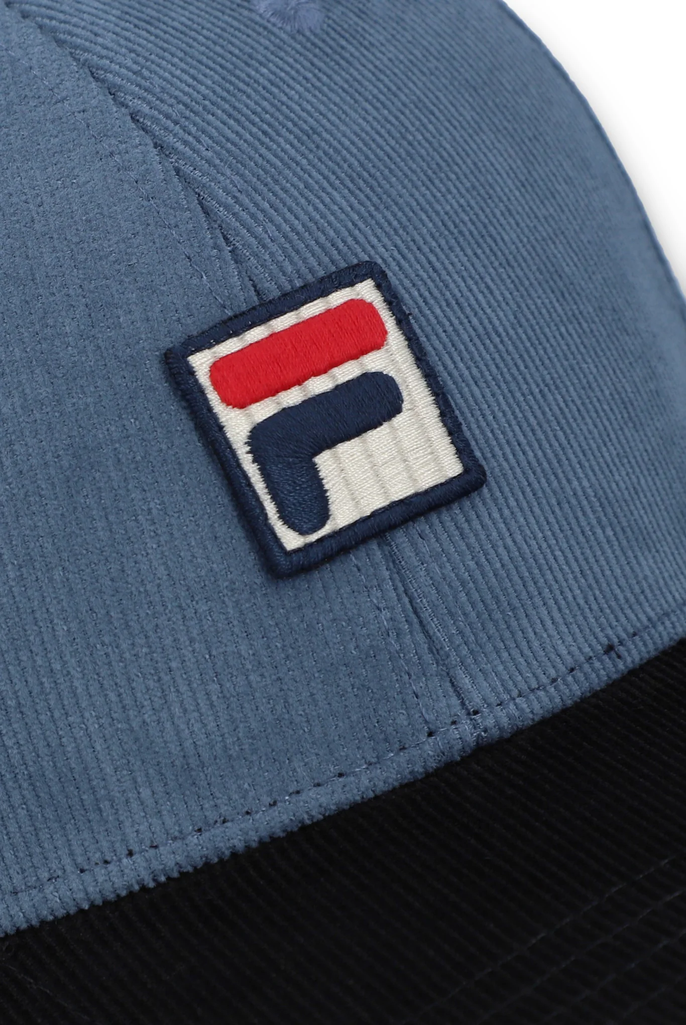 Vintage Indigo Clarke Corduroy Colour Block Baseball Cap - Image 4