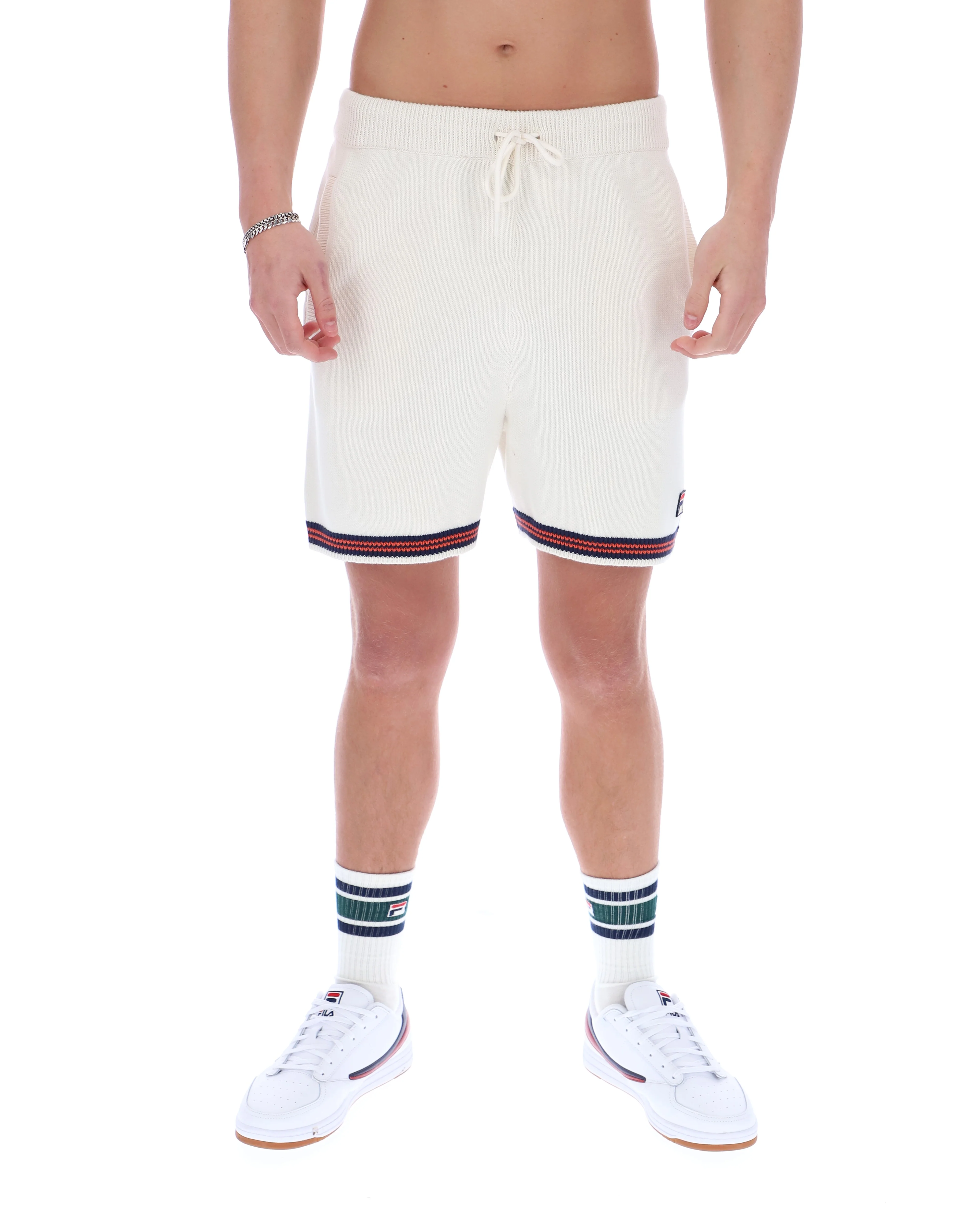 Gardenia Clemente Crochet Knitted Shorts with Contrast Tipping