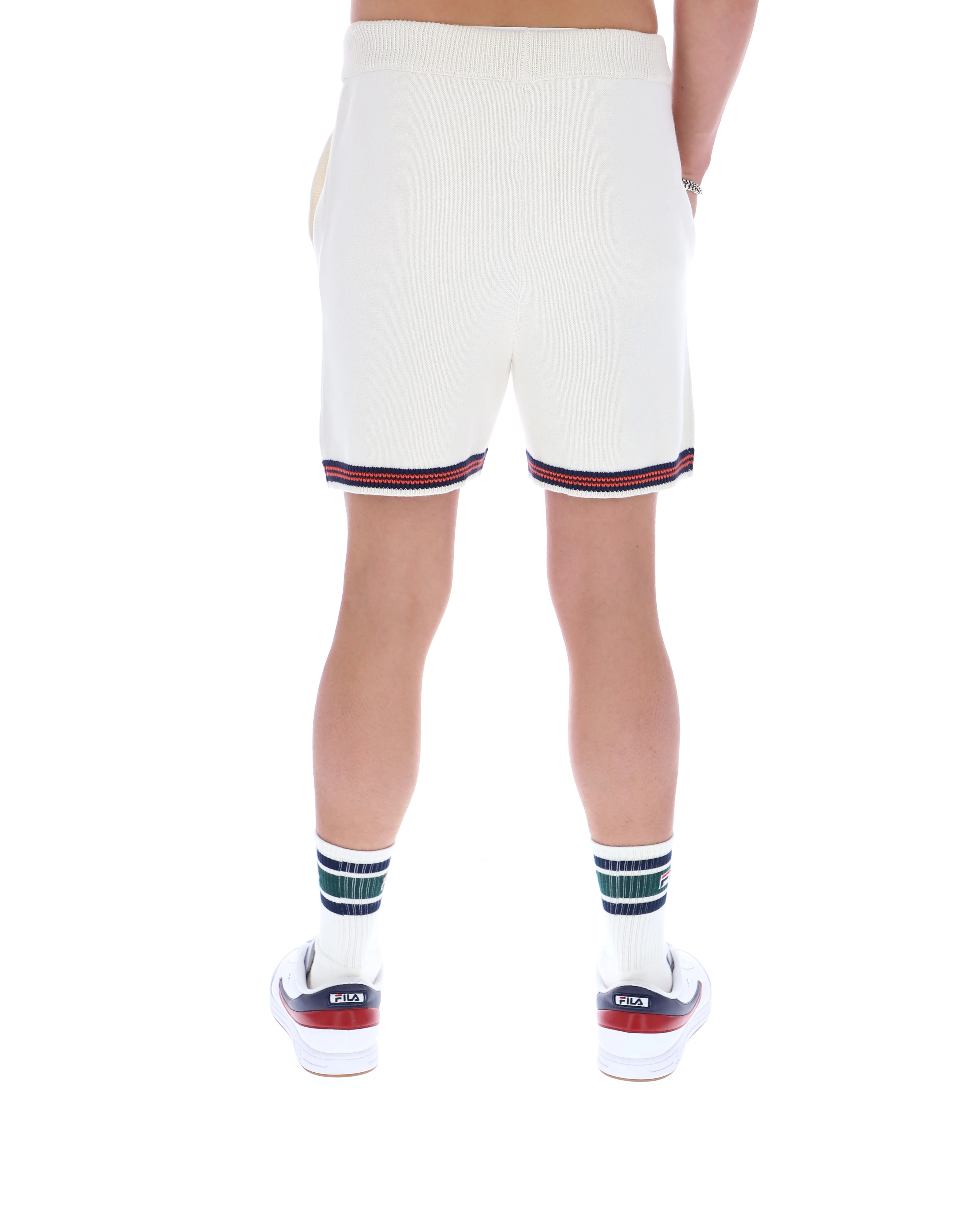 Gardenia Clemente Crochet Knitted Shorts with Contrast Tipping - Image 7