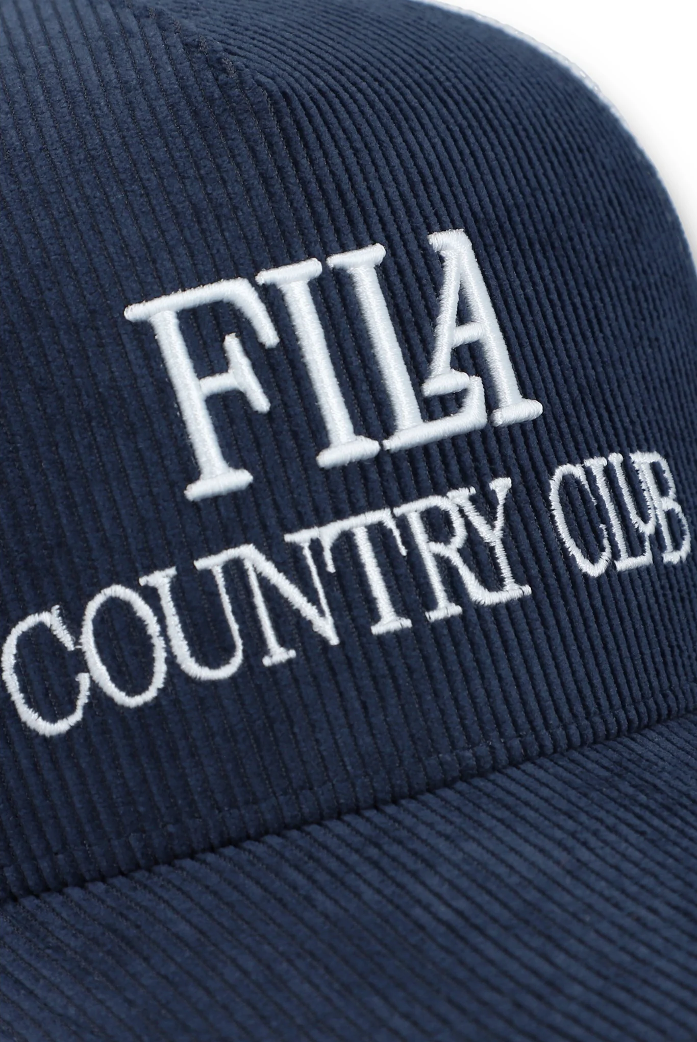 Fila Navy Cody Corduroy Mesh-Back Cap with Embroidered Graphic - Image 5