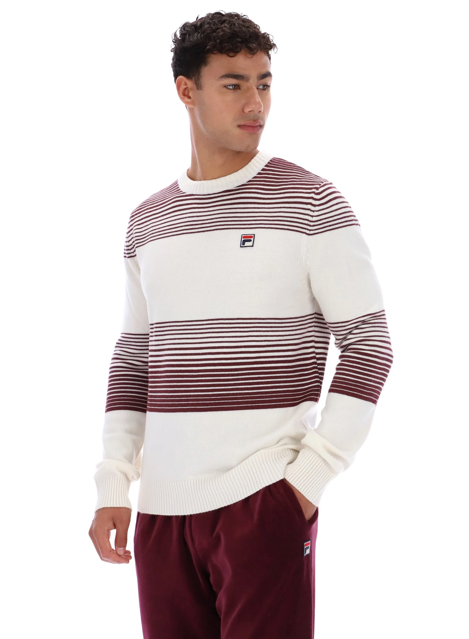 Gardenia Connor Striped Knit Crew Neck - Image 2