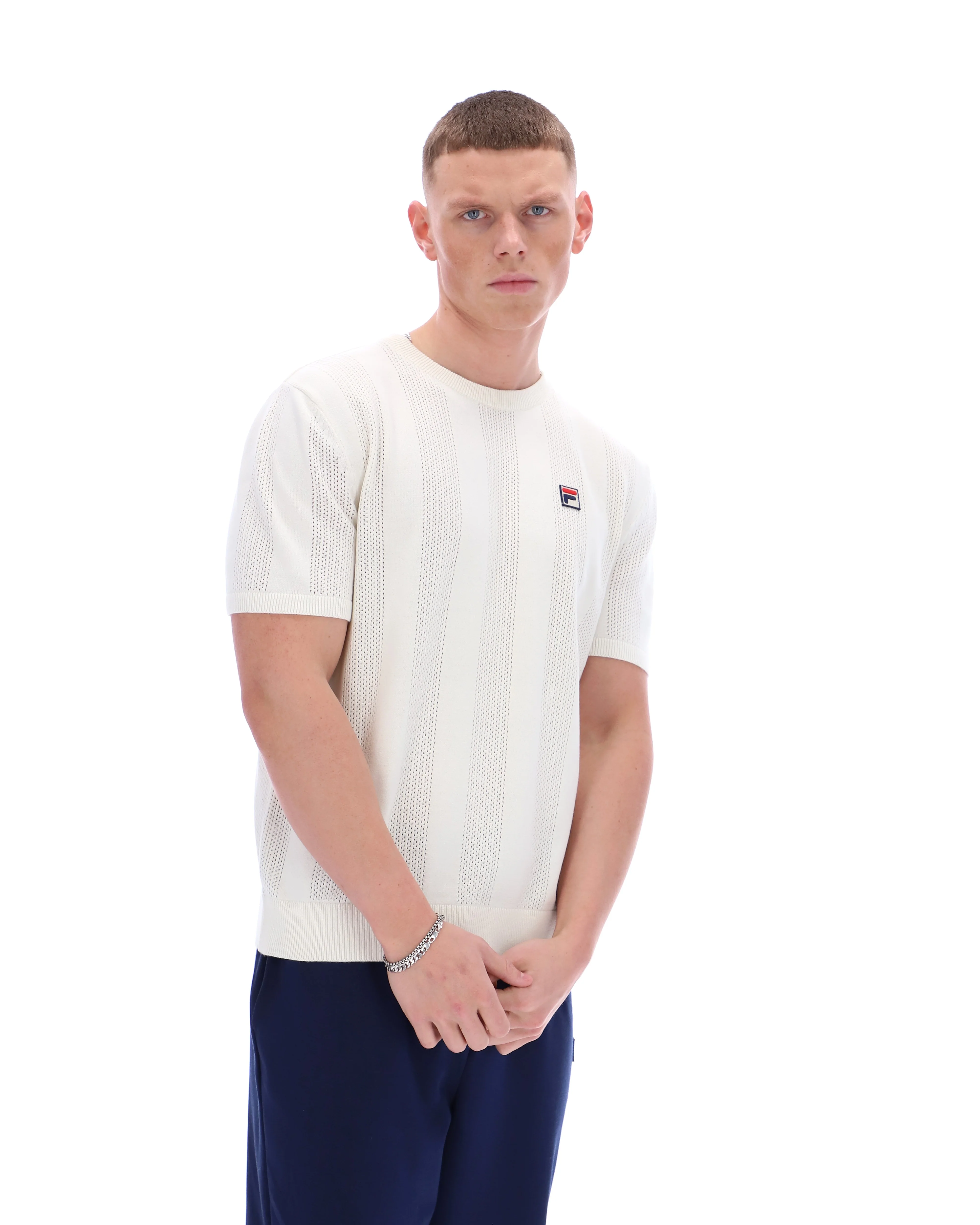 Gardenia Corrado Knitted Panel Tee - Image 3