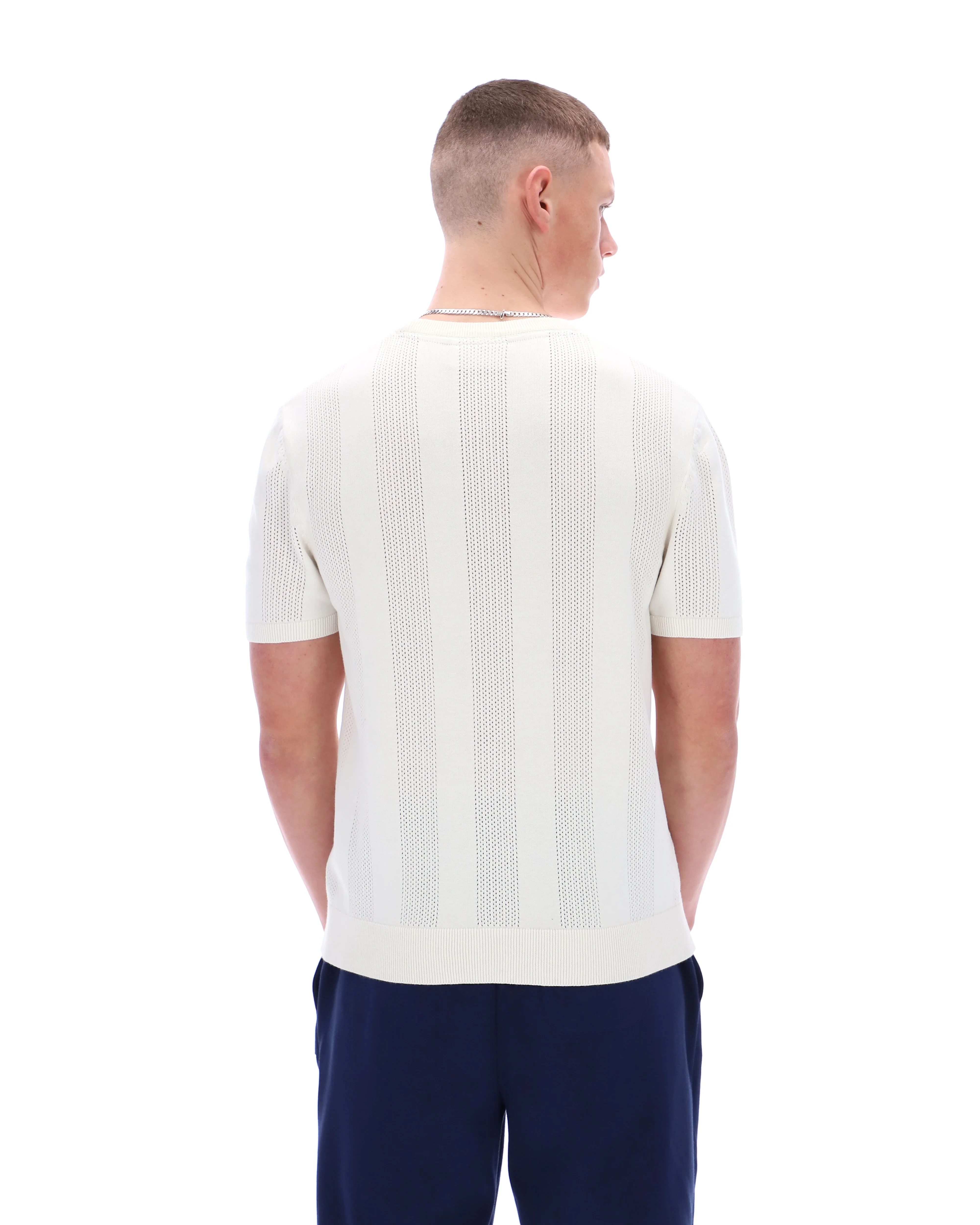 Gardenia Corrado Knitted Panel Tee - Image 8