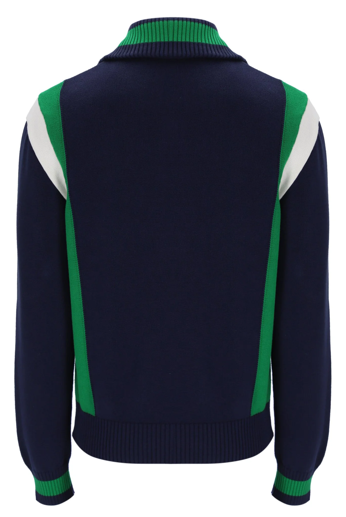 Fila Navy Cortez Colourblocked Knitted Track Top - Image 8