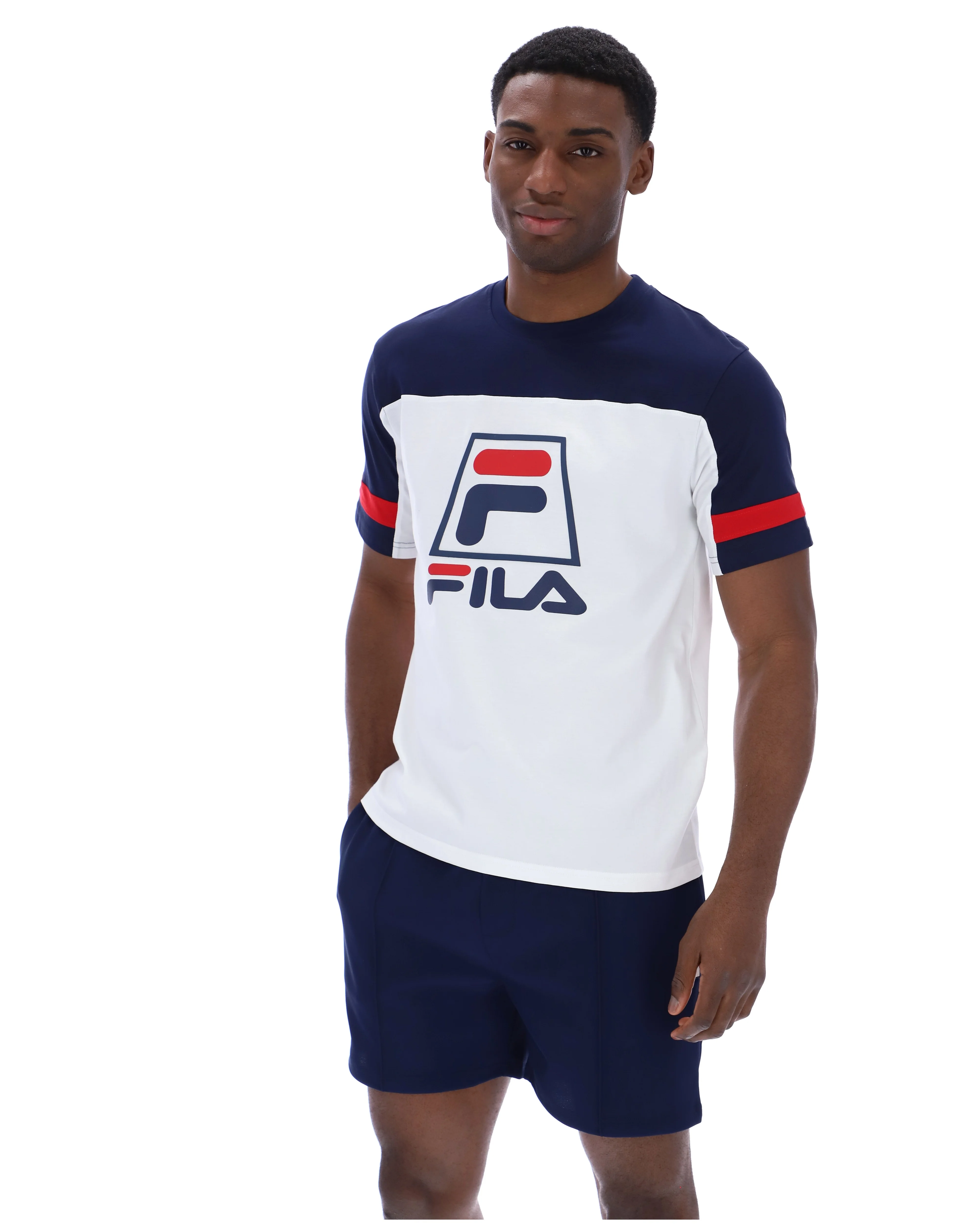 White Damon Cut and Sew Tee - Image 5